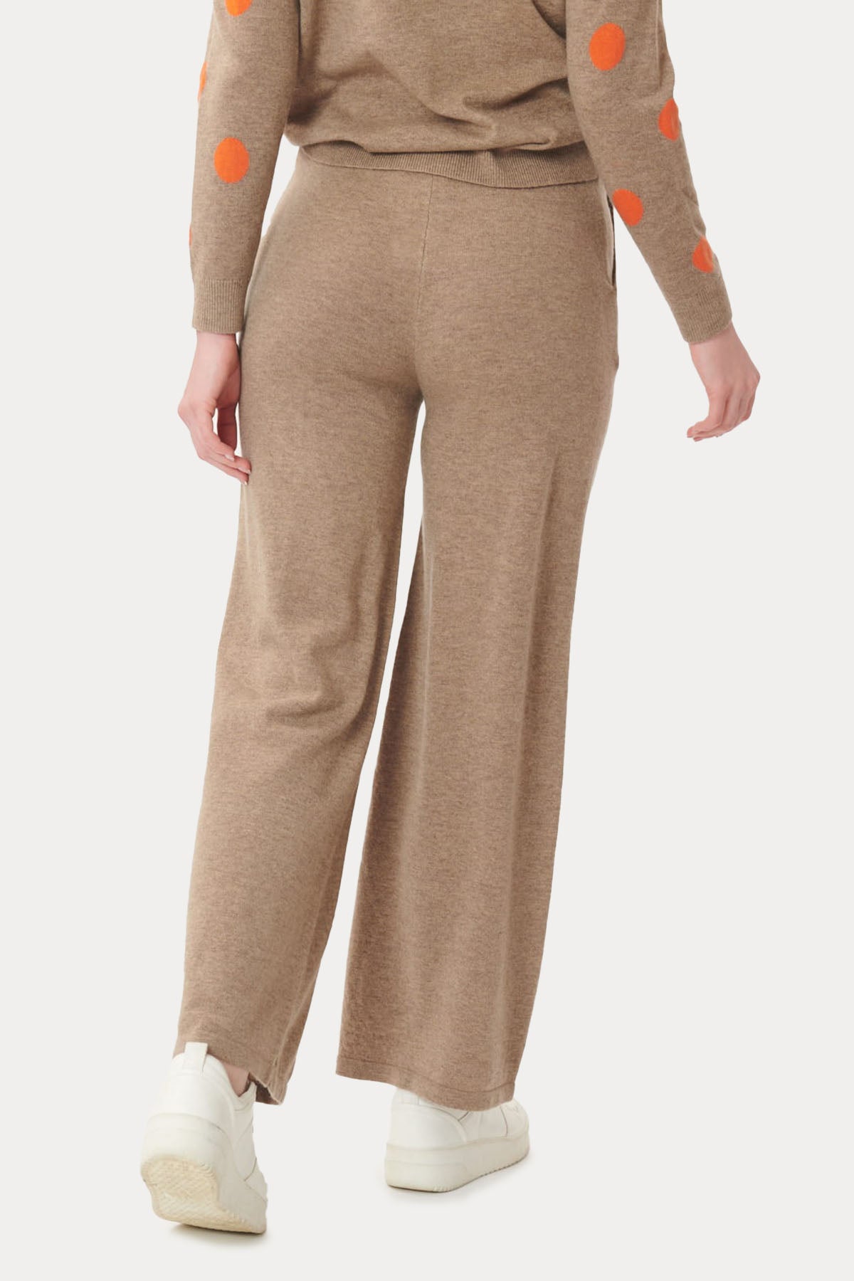 Rene Derhy Nastassia Beli Lastikli Yün Örgü Pantolon-Libas Trendy Fashion Store