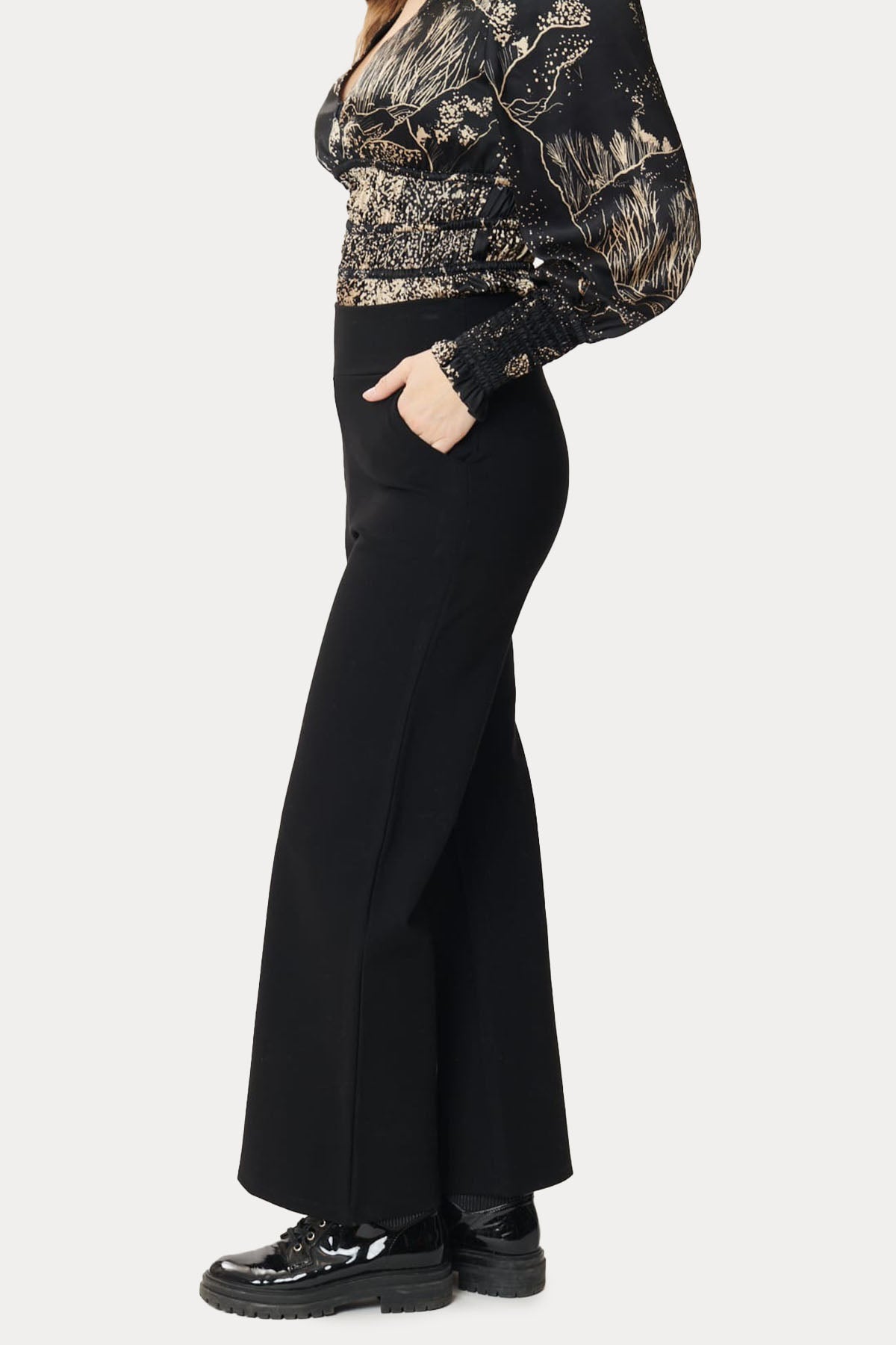 Rene Derhy Nefertari Slim Fit Yüksek Bel Streç Pantolon-Libas Trendy Fashion Store