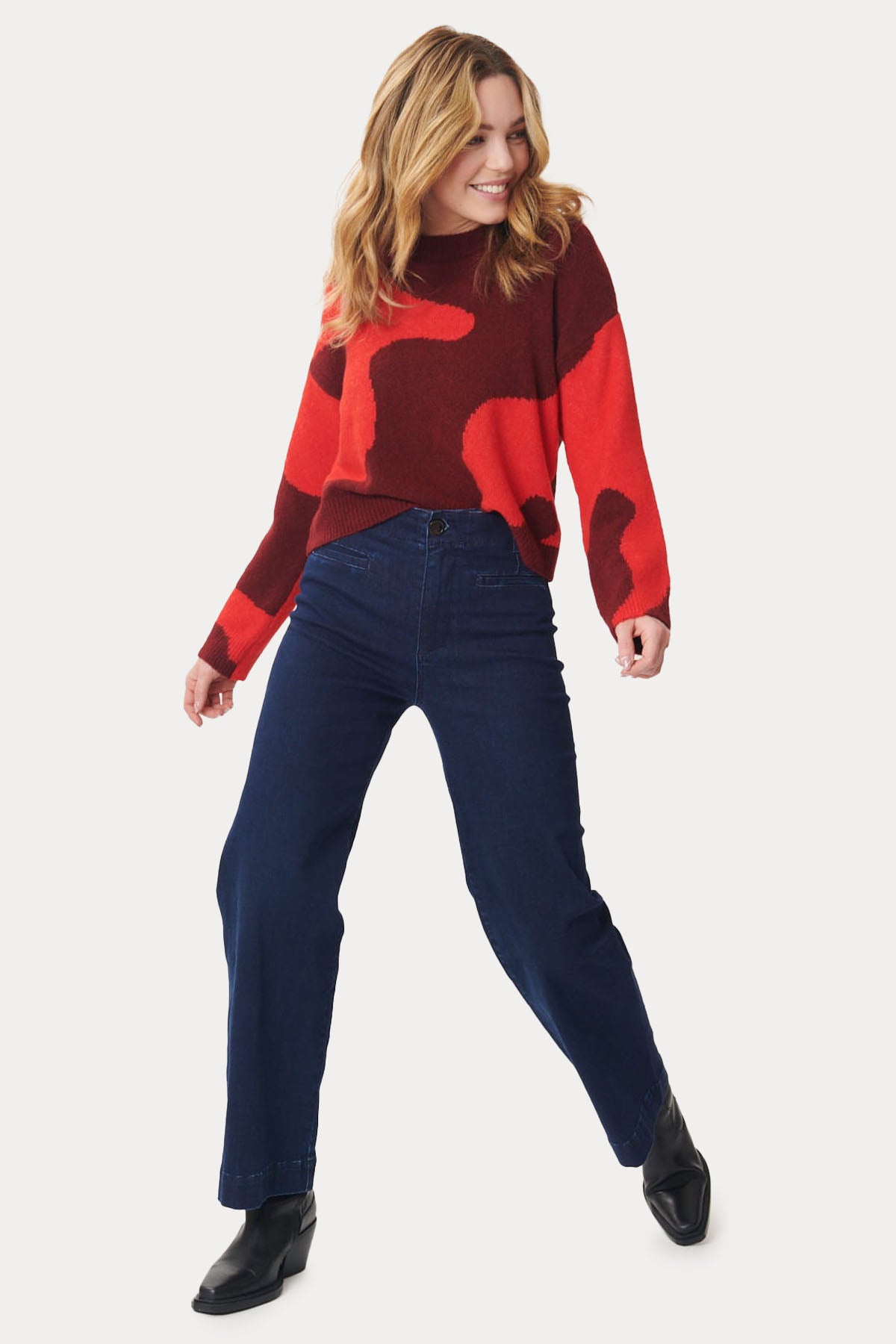 Rene Derhy Jaimie Yuvarlak Yaka Örgü Triko-Libas Trendy Fashion Store