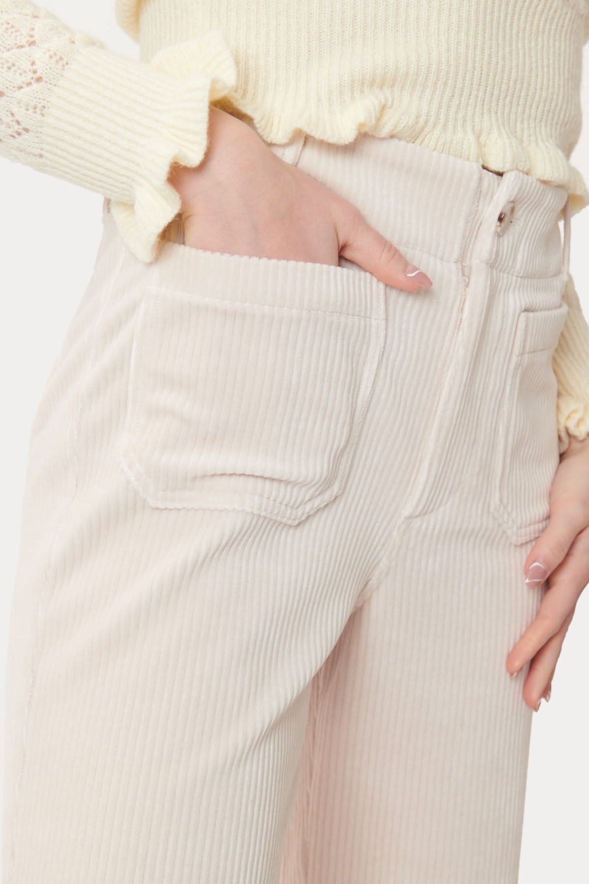 Rene Derhy Nanouk Fitilli Kadife Pantolon-Libas Trendy Fashion Store