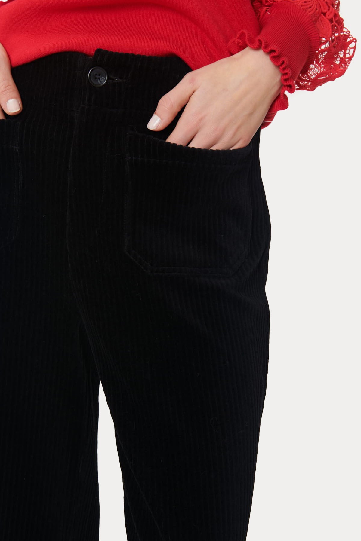 Rene Derhy Nanouk Fitilli Kadife Pantolon-Libas Trendy Fashion Store