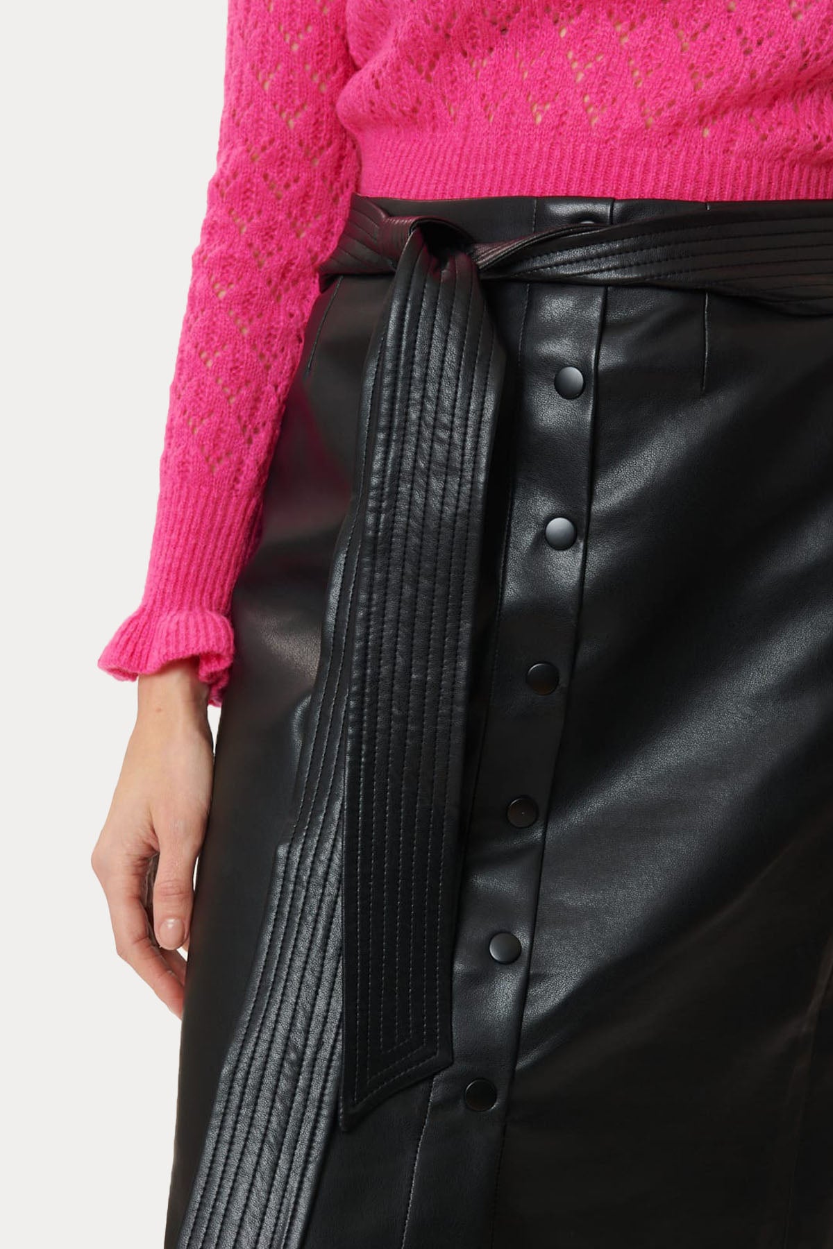 Rene Derhy Eglantine Midi Deri Etek-Libas Trendy Fashion Store