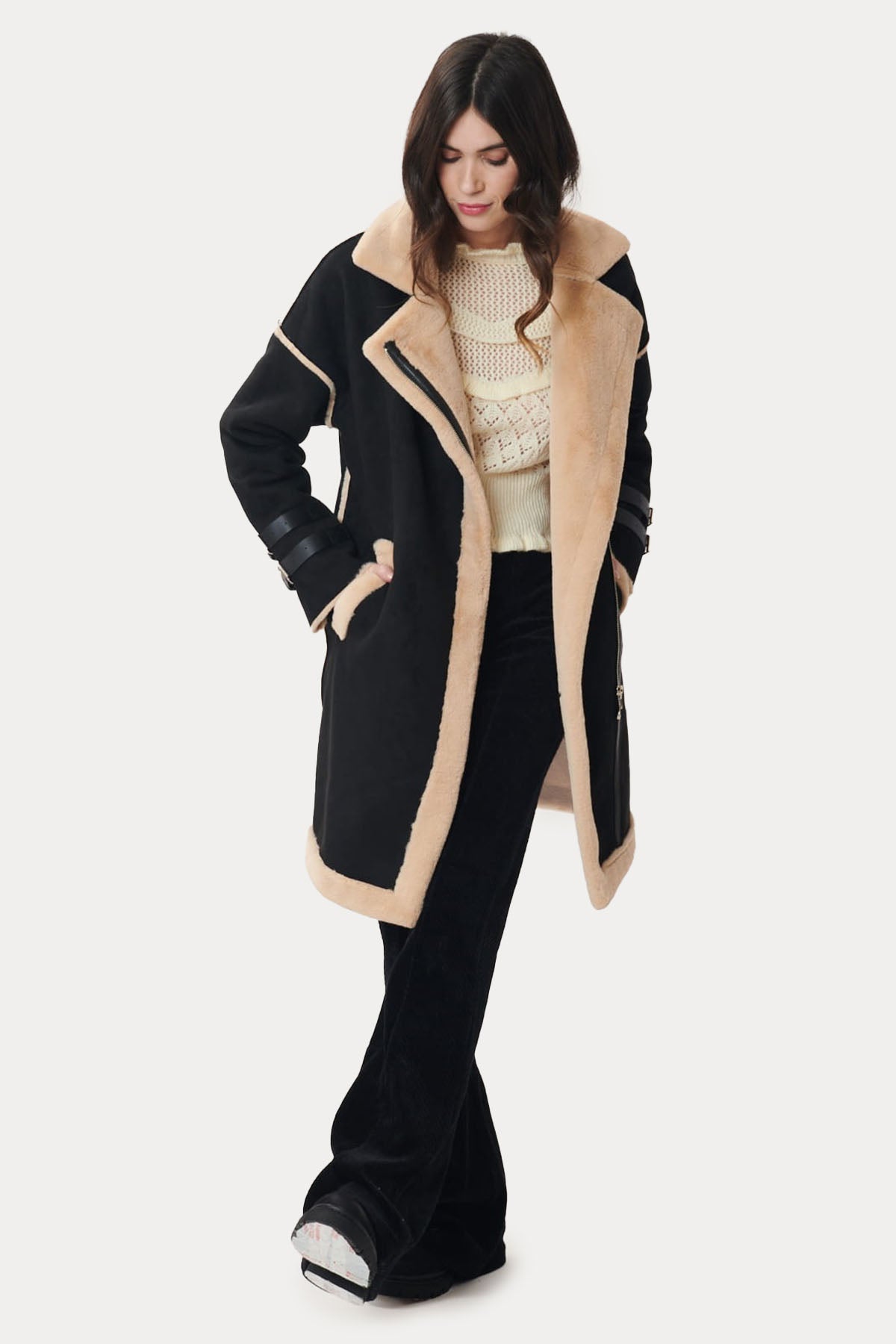 Rene Derhy Cilla Shearling Manto-Libas Trendy Fashion Store