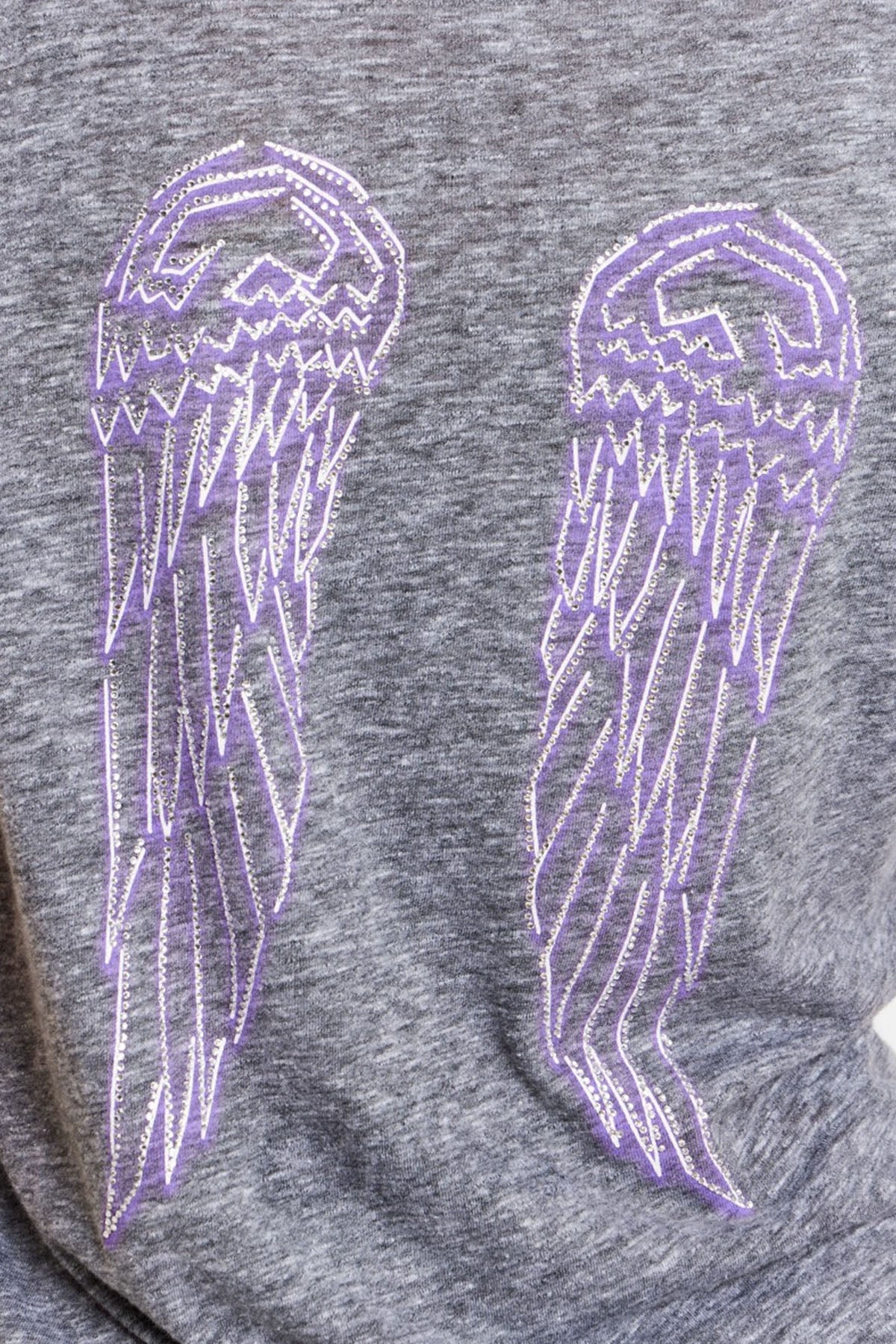 Berenice Enoyawings Sırtta Kanat Desenli V Yaka T-shirt-Libas Trendy Fashion Store