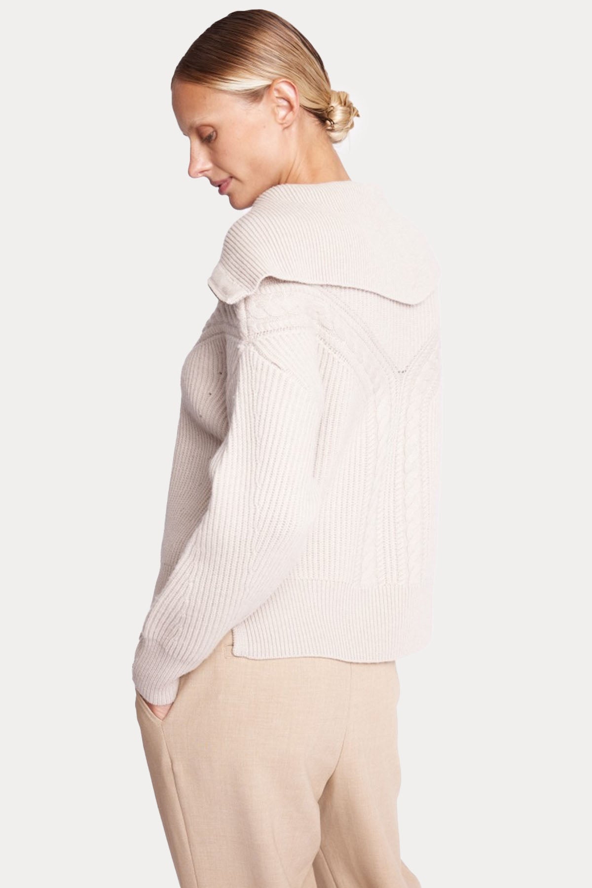 Berenice Adelysa Yarım Fermuarlı Kaşmirli Örgü Yün Triko-Libas Trendy Fashion Store