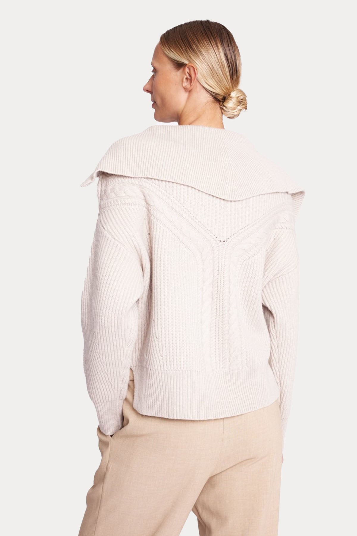 Berenice Adelysa Yarım Fermuarlı Kaşmirli Örgü Yün Triko-Libas Trendy Fashion Store