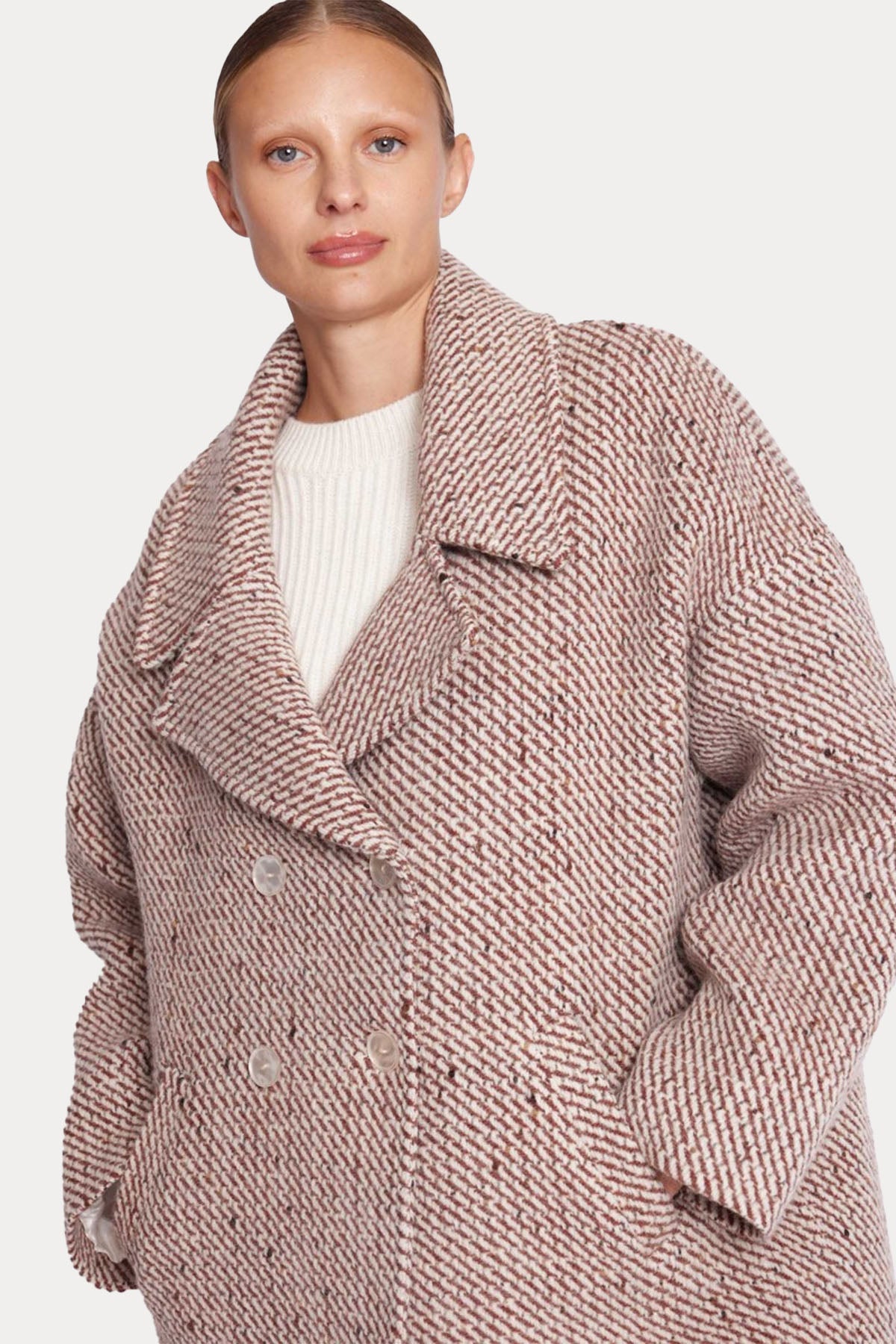 Berenice Maeva Kruvaze Yün Kaban-Libas Trendy Fashion Store