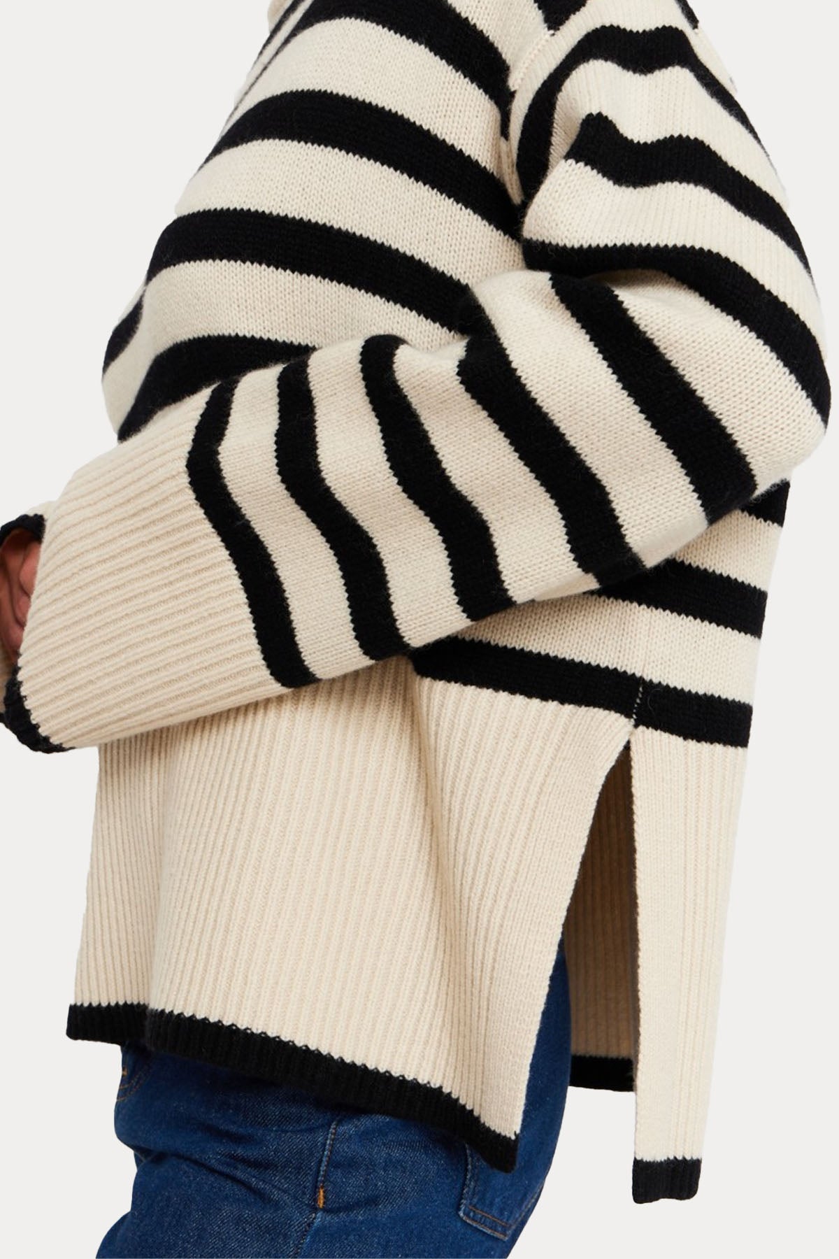 Berenice Aqua Geniş Kesim Balıkçı Yaka Örgü Yün Triko-Libas Trendy Fashion Store