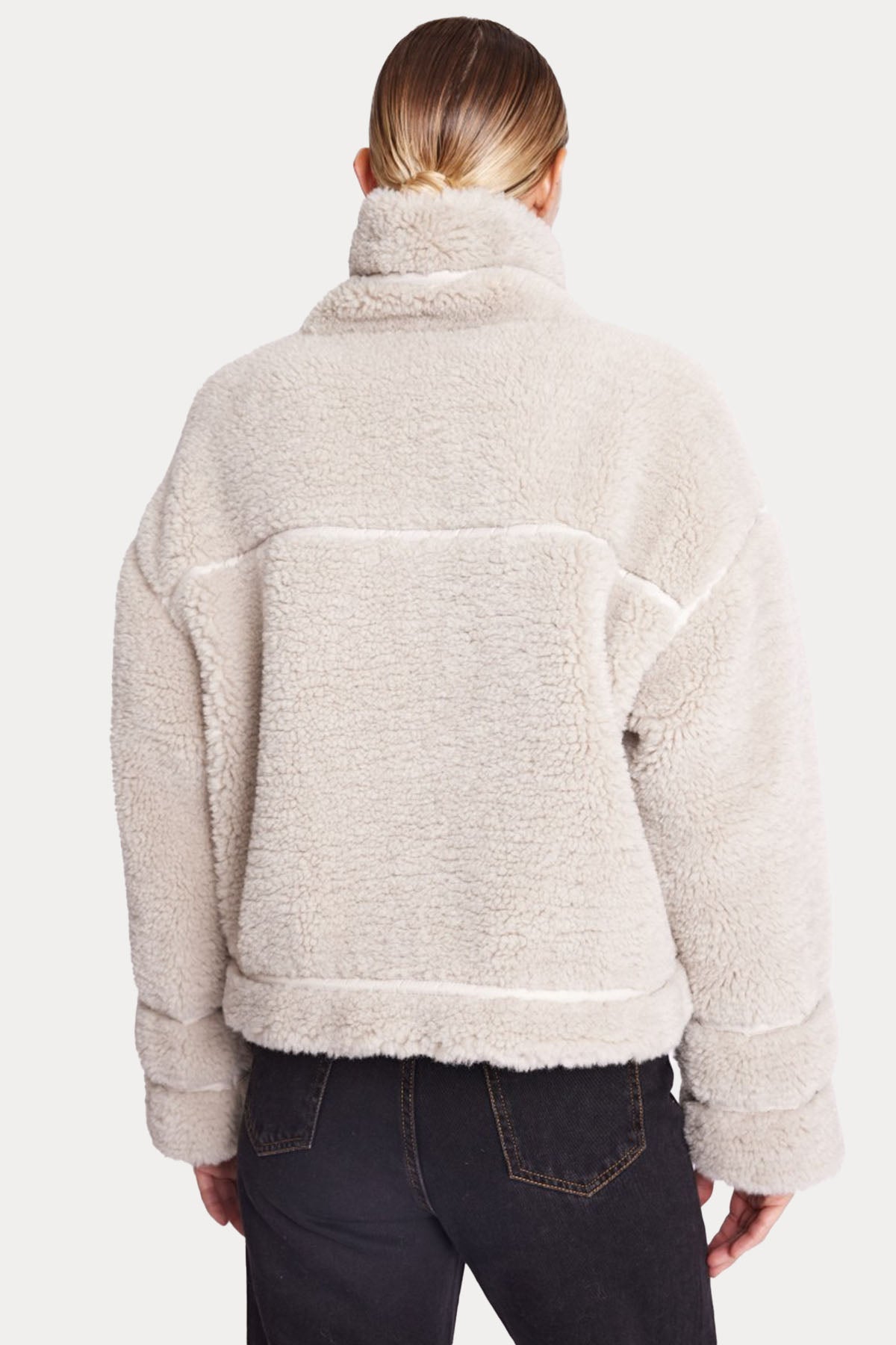 Berenice Maylan Dik Yaka Peluş Mont-Libas Trendy Fashion Store