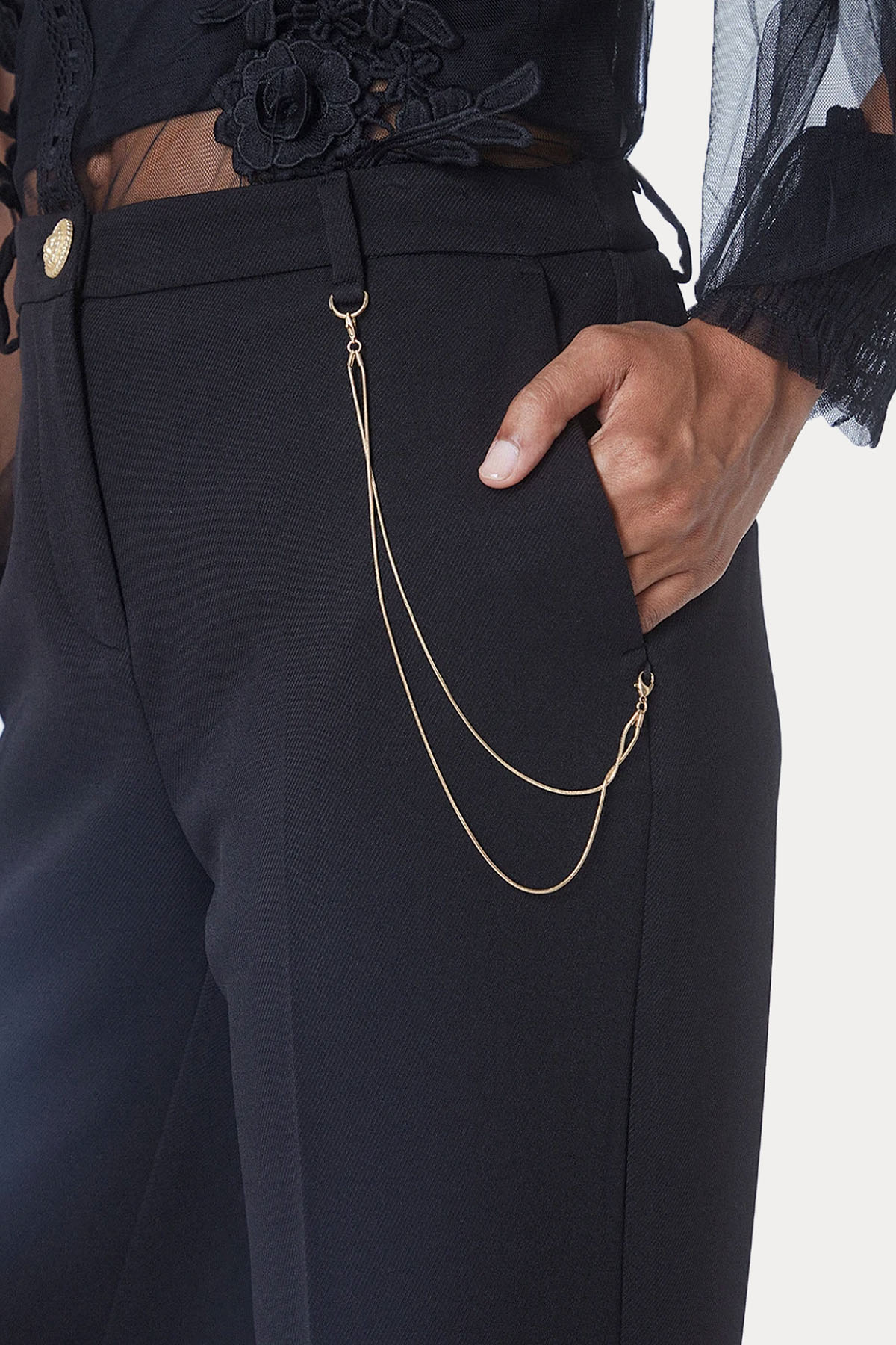 Bsb Crop Duble Paça Slim Fit Pantolon-Libas Trendy Fashion Store