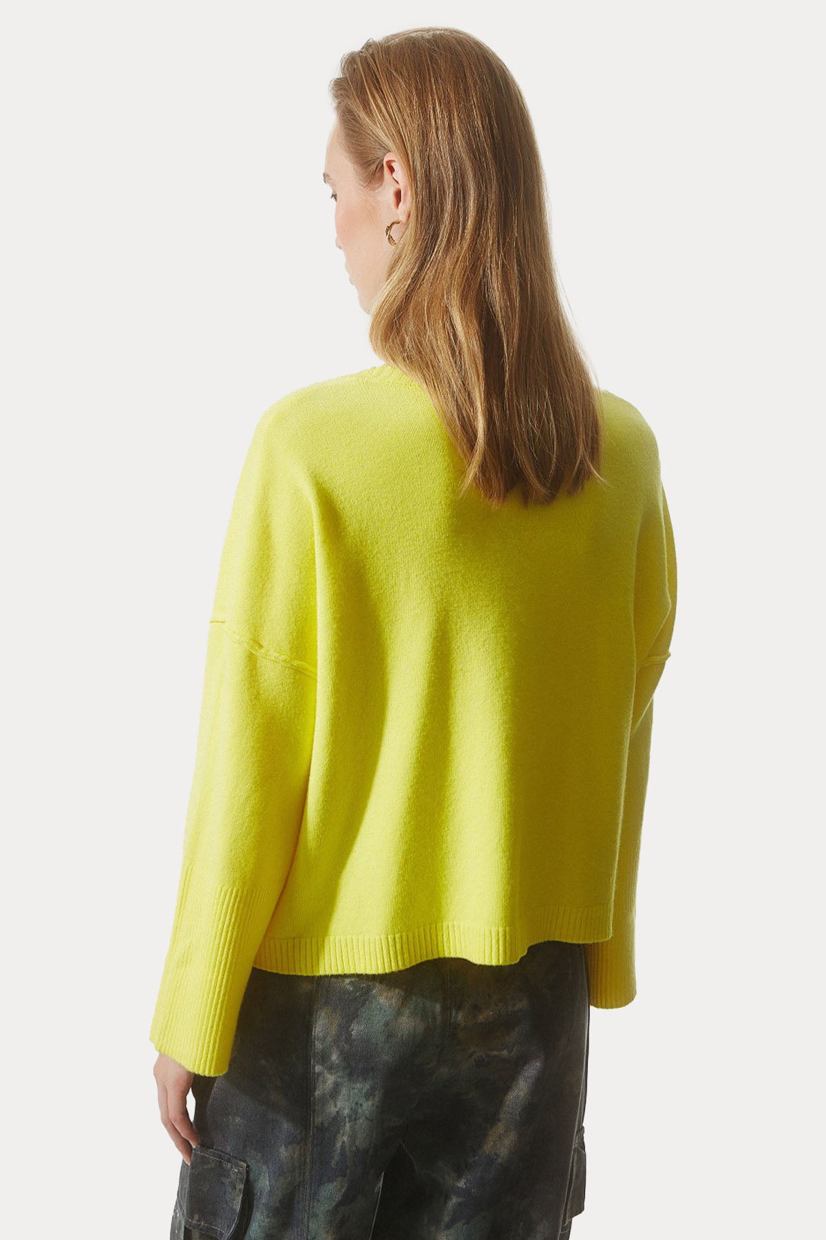 Bsb Geniş Kesim Boyunluklu Örgü Triko-Libas Trendy Fashion Store