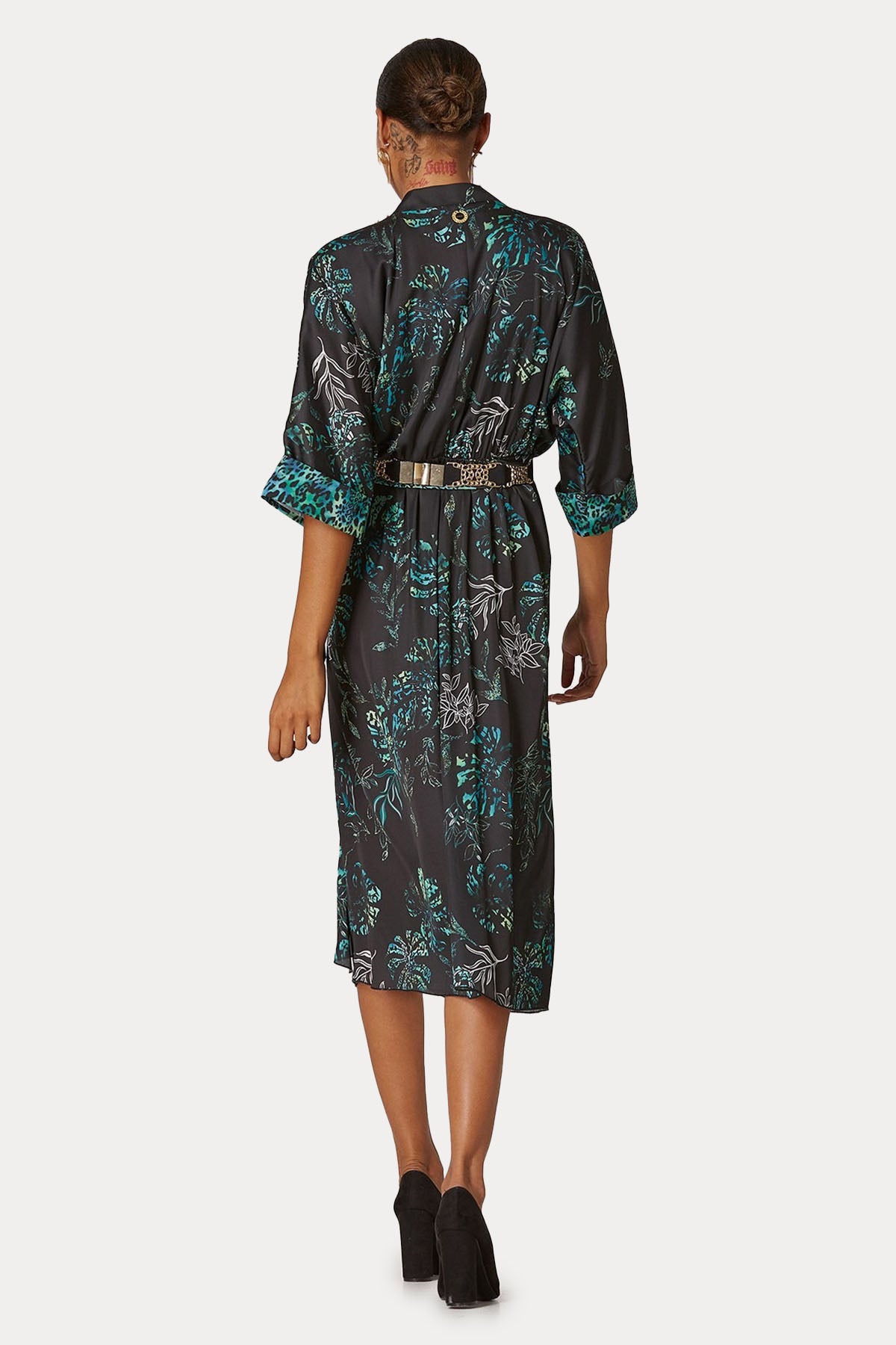 Lynne Kruvaze Midi Elbise-Libas Trendy Fashion Store