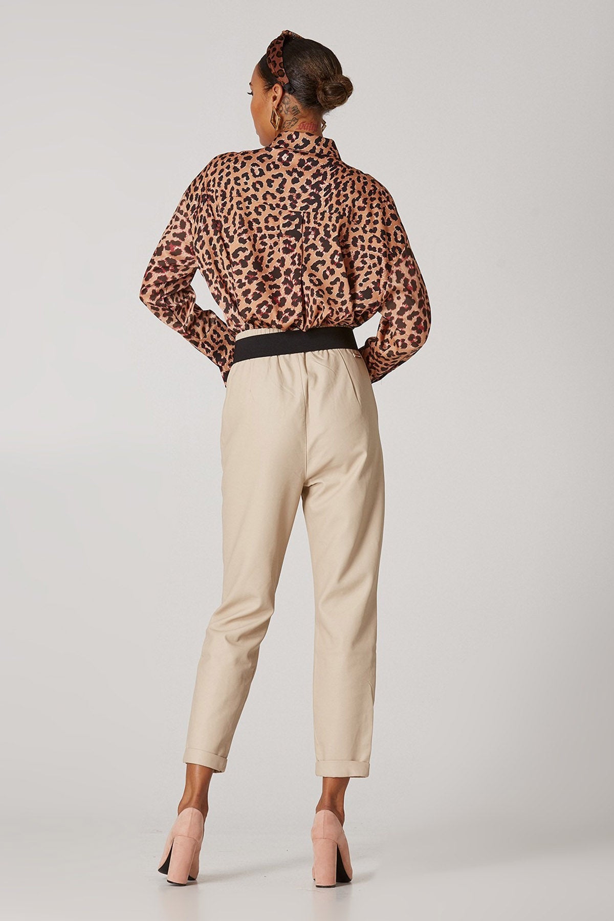 Lynne Leopar Desenli Gömlek-Libas Trendy Fashion Store