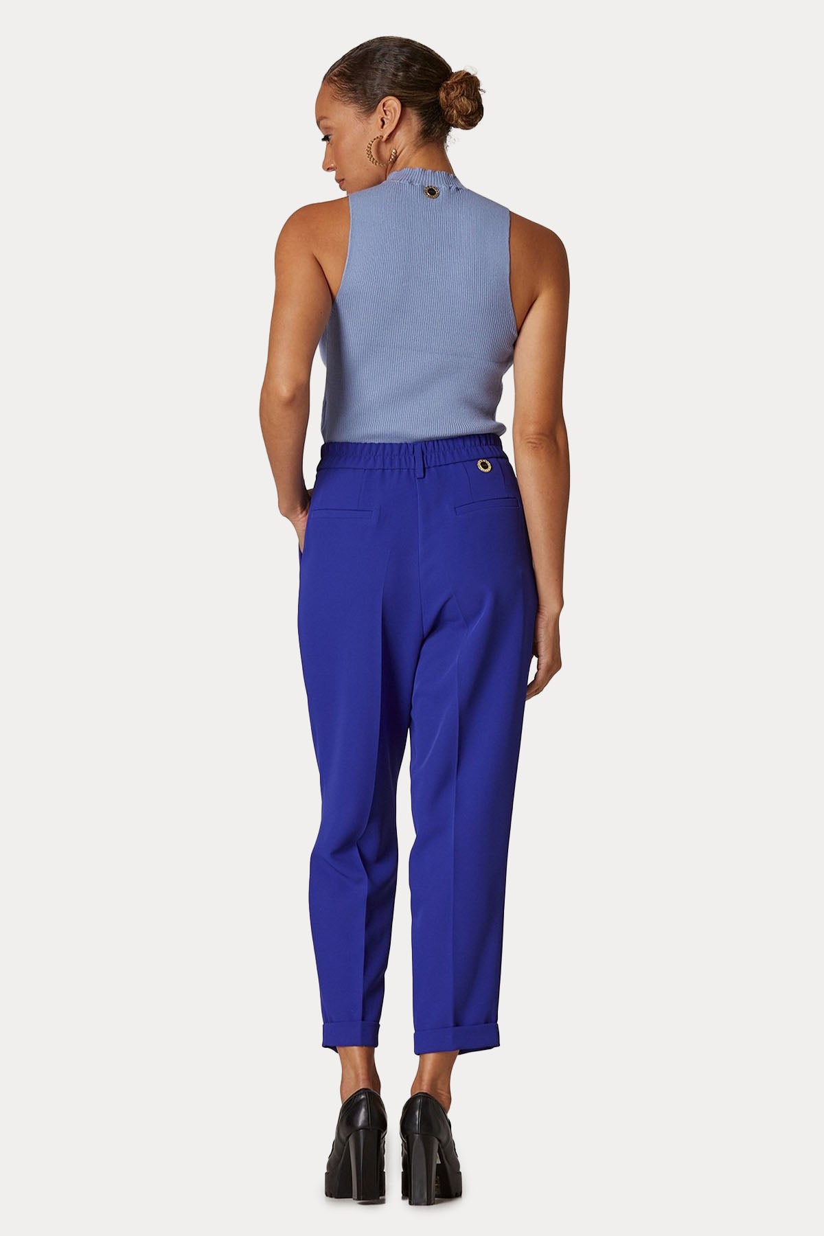 Lynne Regular Fit Yüksek Bel Çift Pile Pantolon-Libas Trendy Fashion Store
