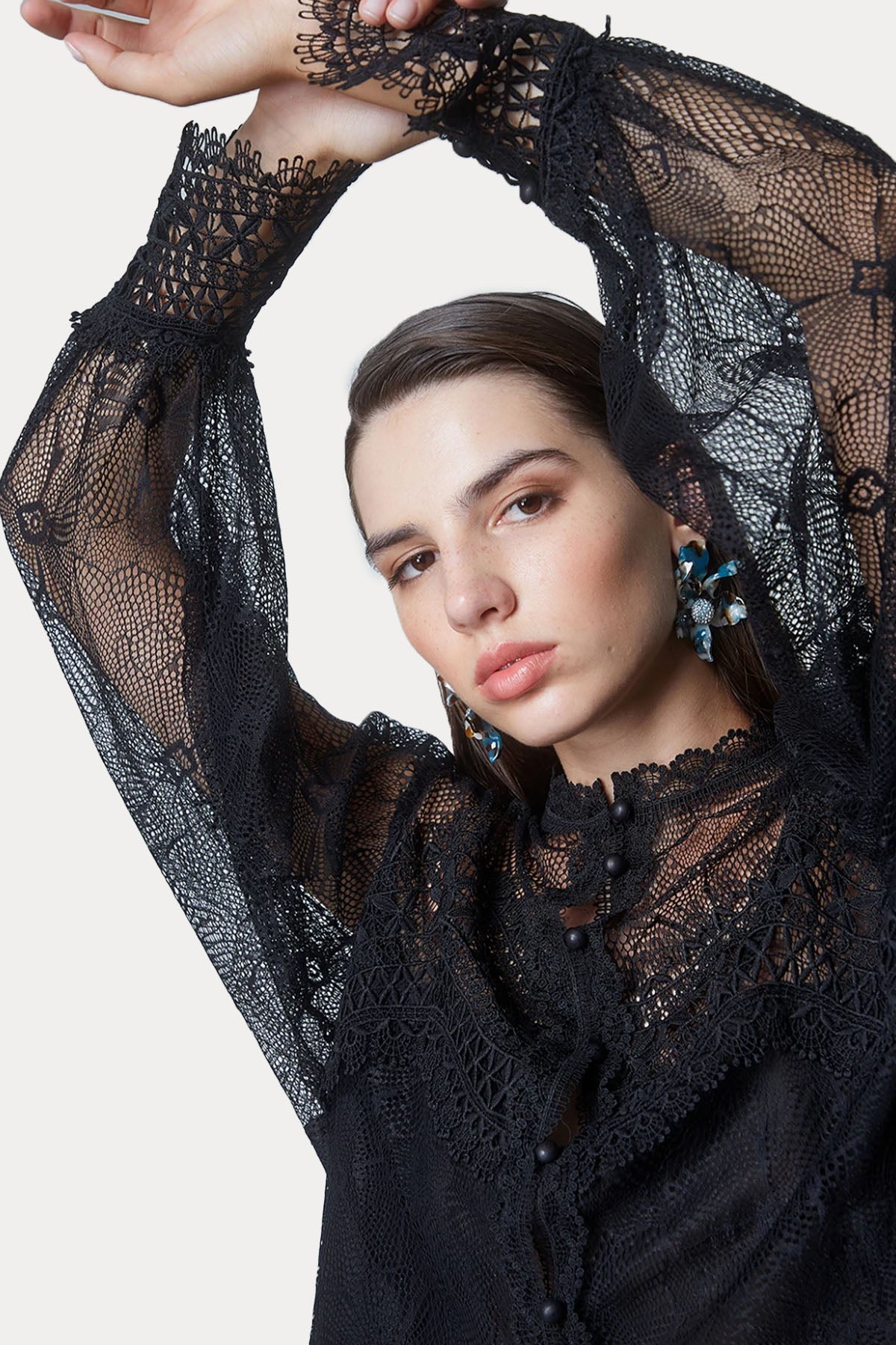 Bsb Dantel Nakışlı Gömlek-Libas Trendy Fashion Store