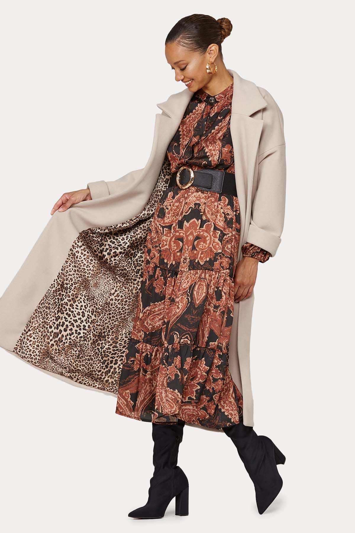 Lynne Kuşaklı Kaban-Libas Trendy Fashion Store