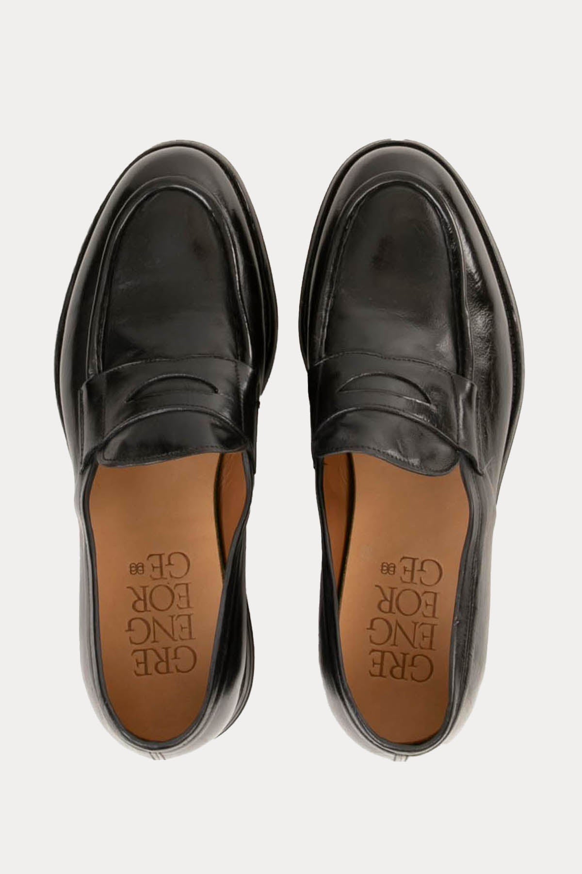 Green George Vibram Taban Deri Loafer Ayakkabı-Libas Trendy Fashion Store