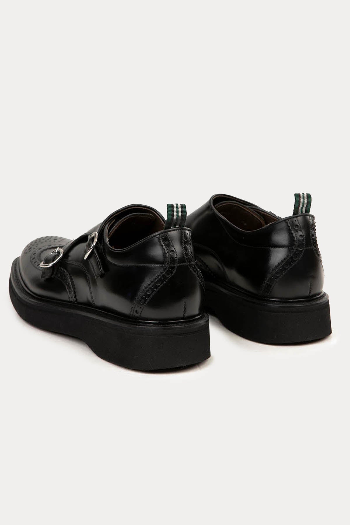Green George Çift Tokalı Deri Loafer Ayakkabı-Libas Trendy Fashion Store
