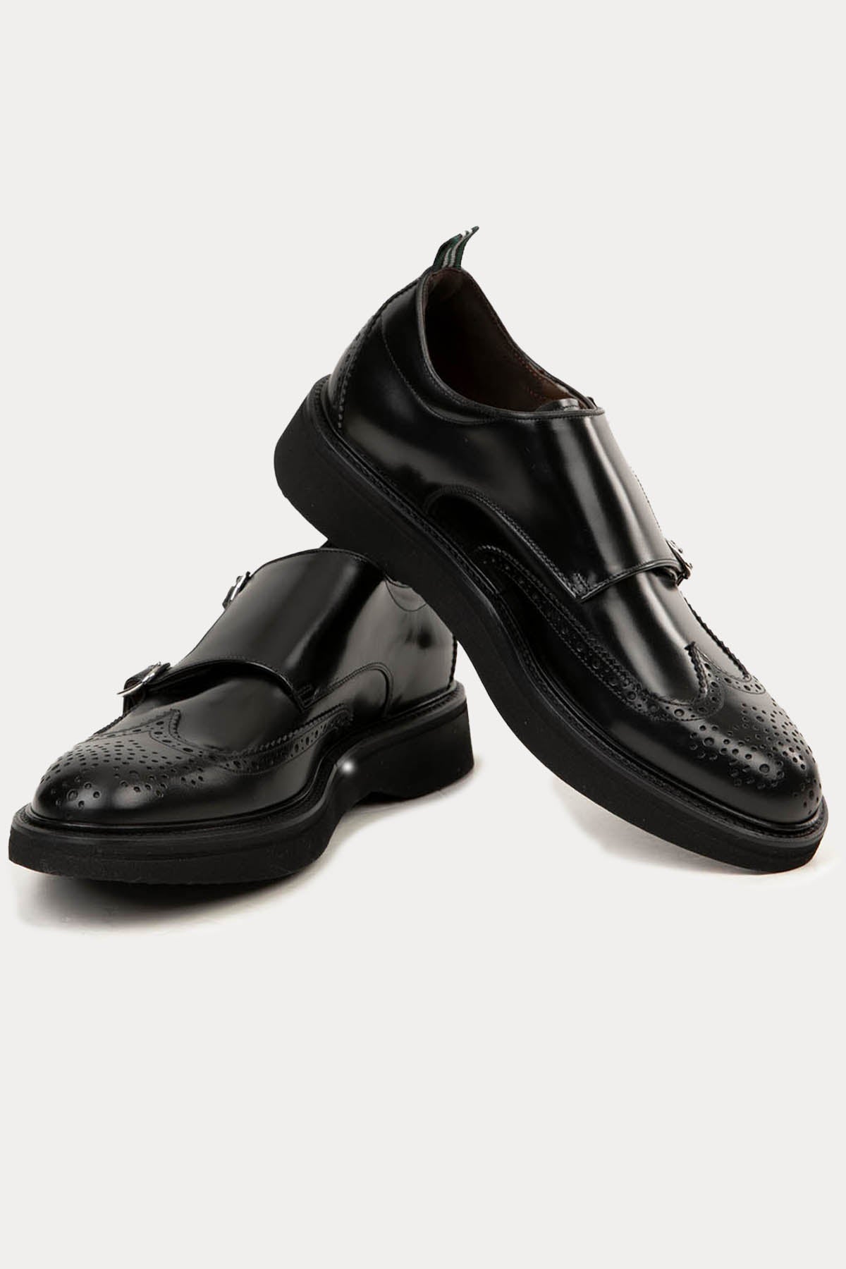 Green George Çift Tokalı Deri Loafer Ayakkabı-Libas Trendy Fashion Store