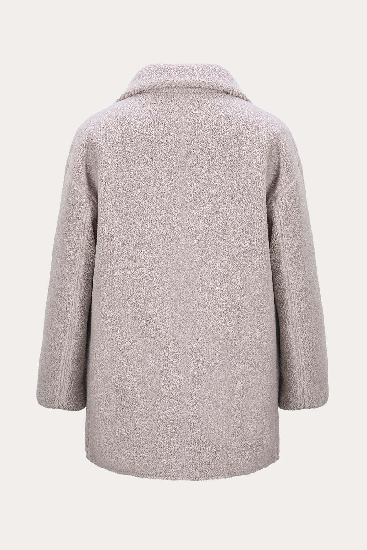 Urbancode Çift Taraflı Eko Kürklü Deri Ceket-Libas Trendy Fashion Store