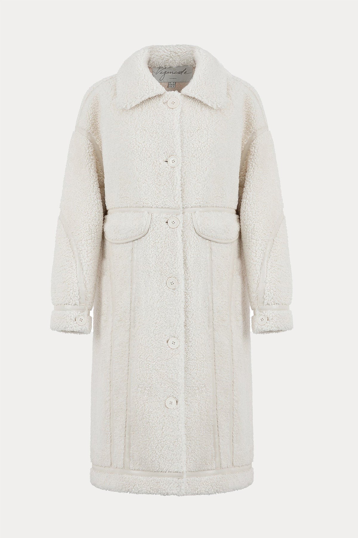 Urbancode Eko Kürklü Deri Detaylı Manto-Libas Trendy Fashion Store