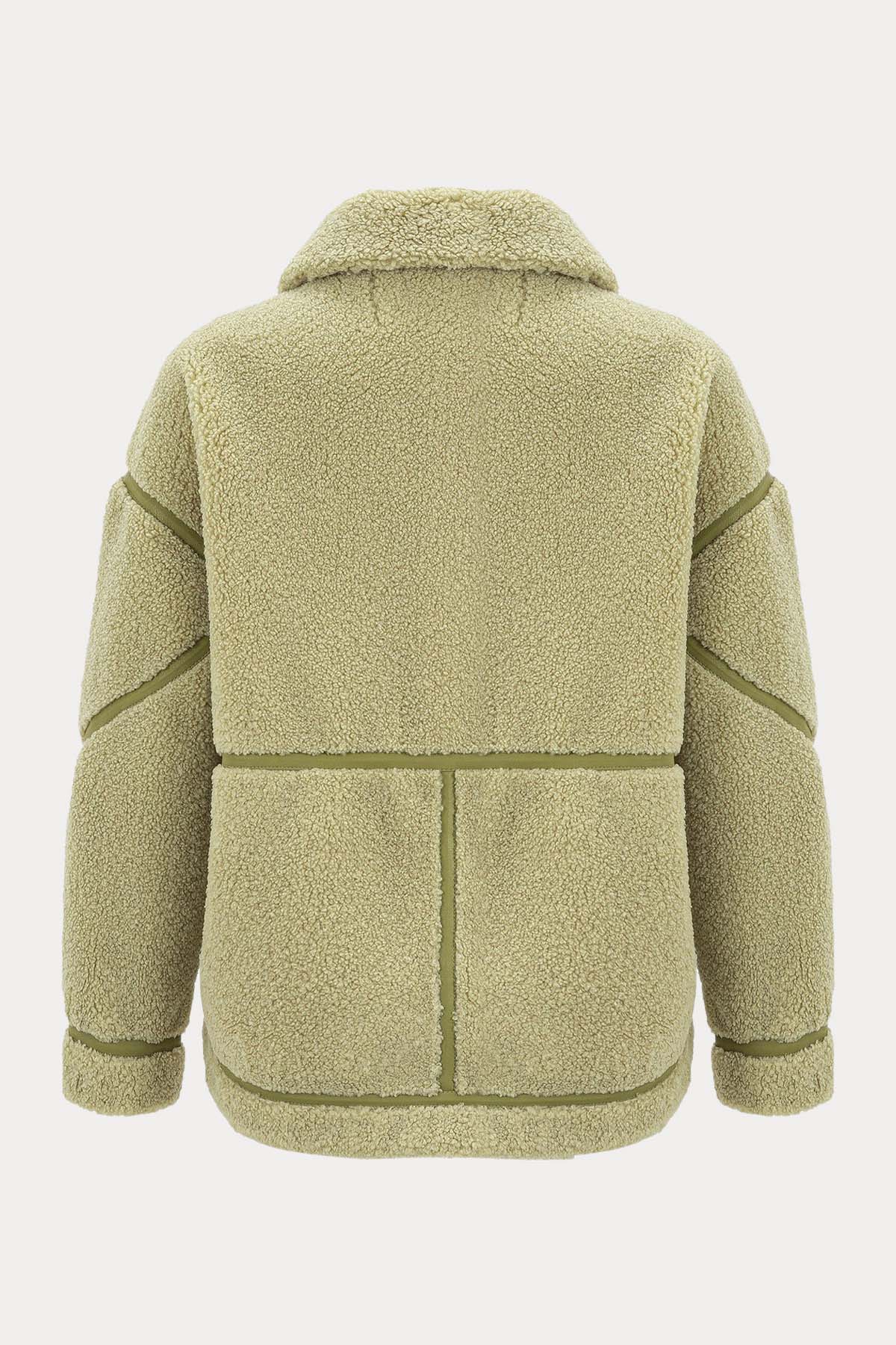 Urbancode Eko Kürklü Deri Detaylı Ceket-Libas Trendy Fashion Store