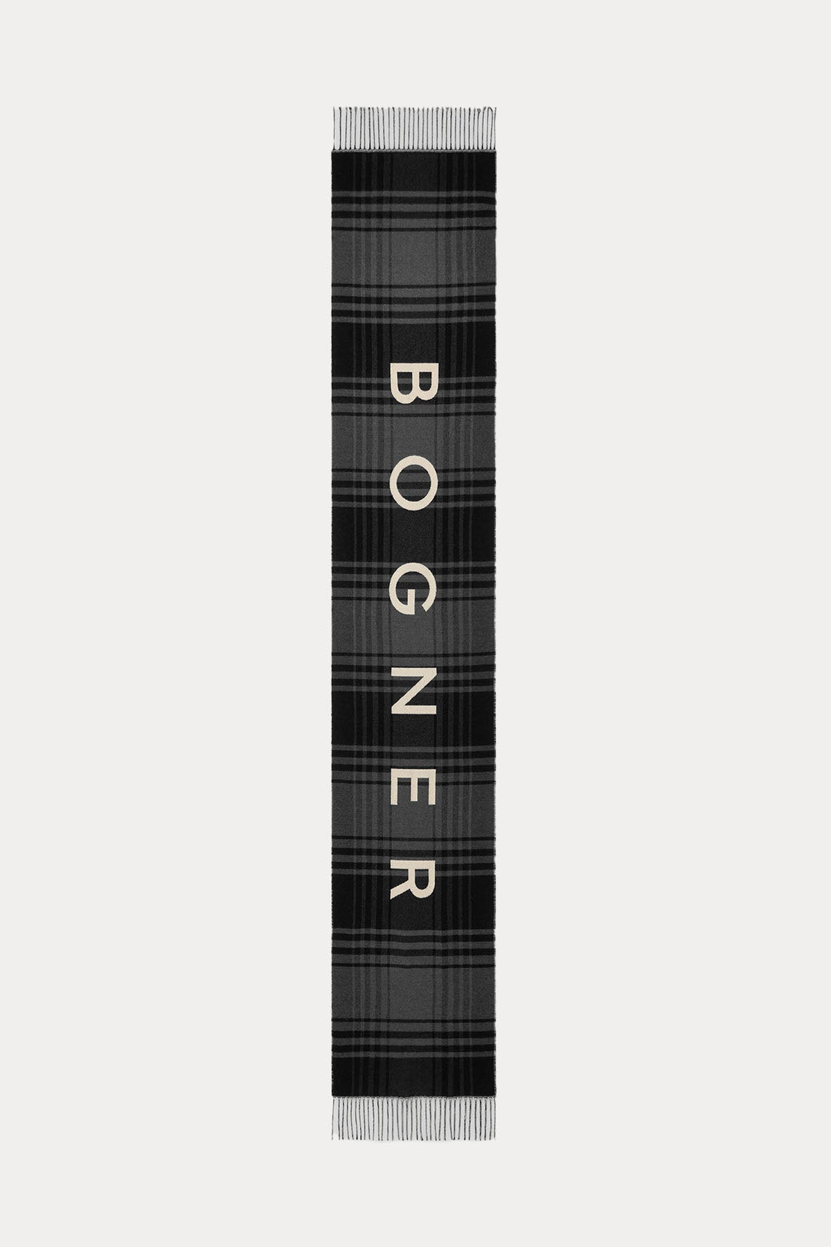 Bogner Ekose Desenli Çift Taraflı Unisex Yün Atkı-Libas Trendy Fashion Store