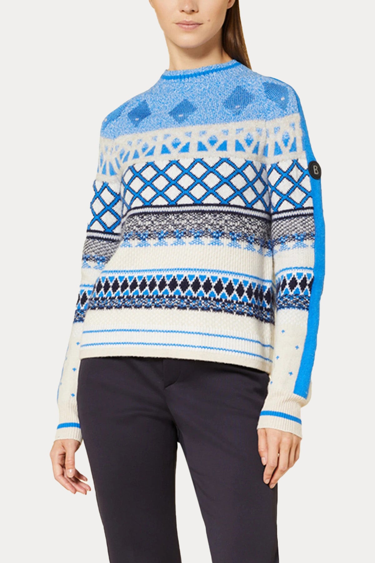 Bogner Annette Jakarlı Kaşmirli Örgü Yün Triko-Libas Trendy Fashion Store