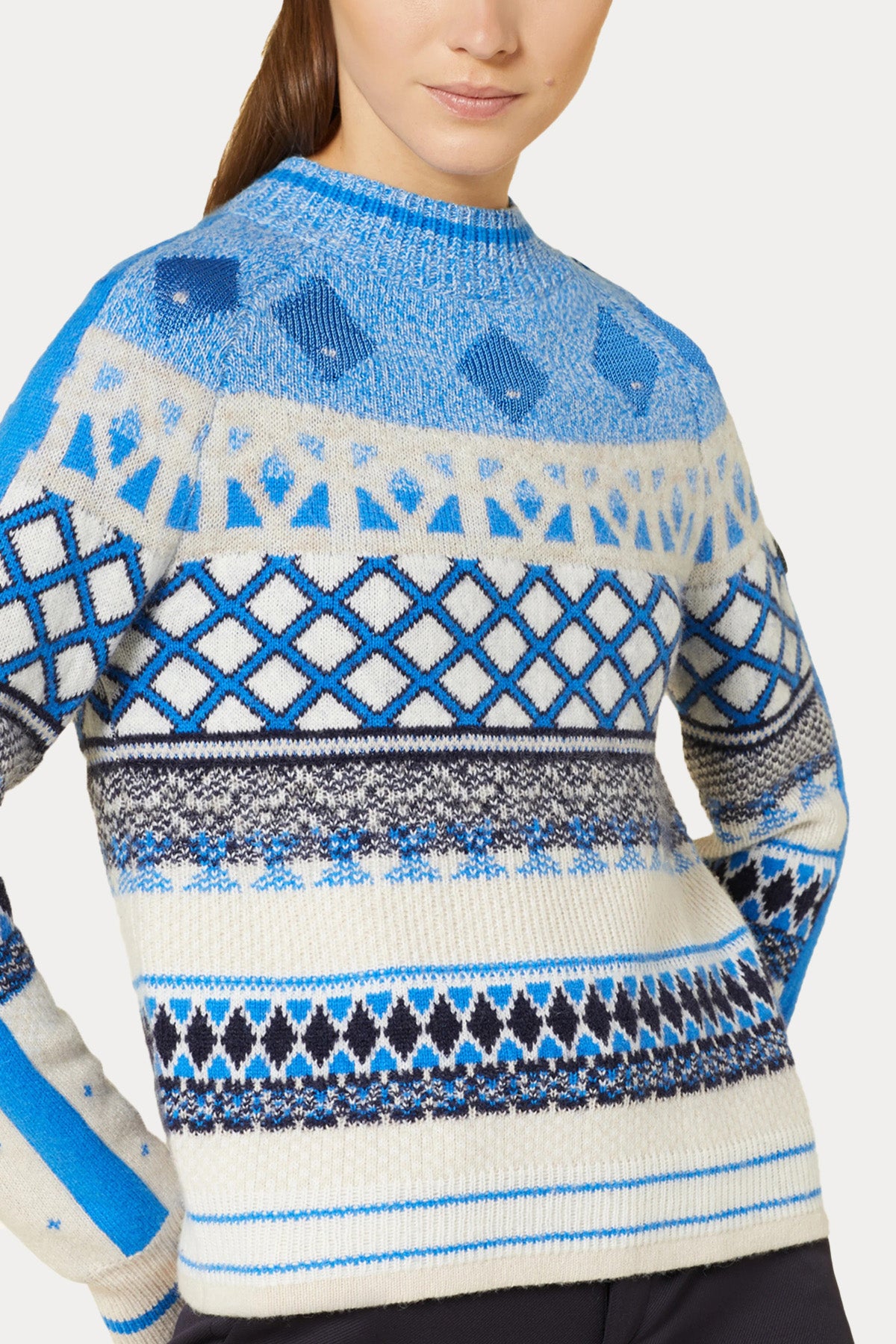 Bogner Annette Jakarlı Kaşmirli Örgü Yün Triko-Libas Trendy Fashion Store