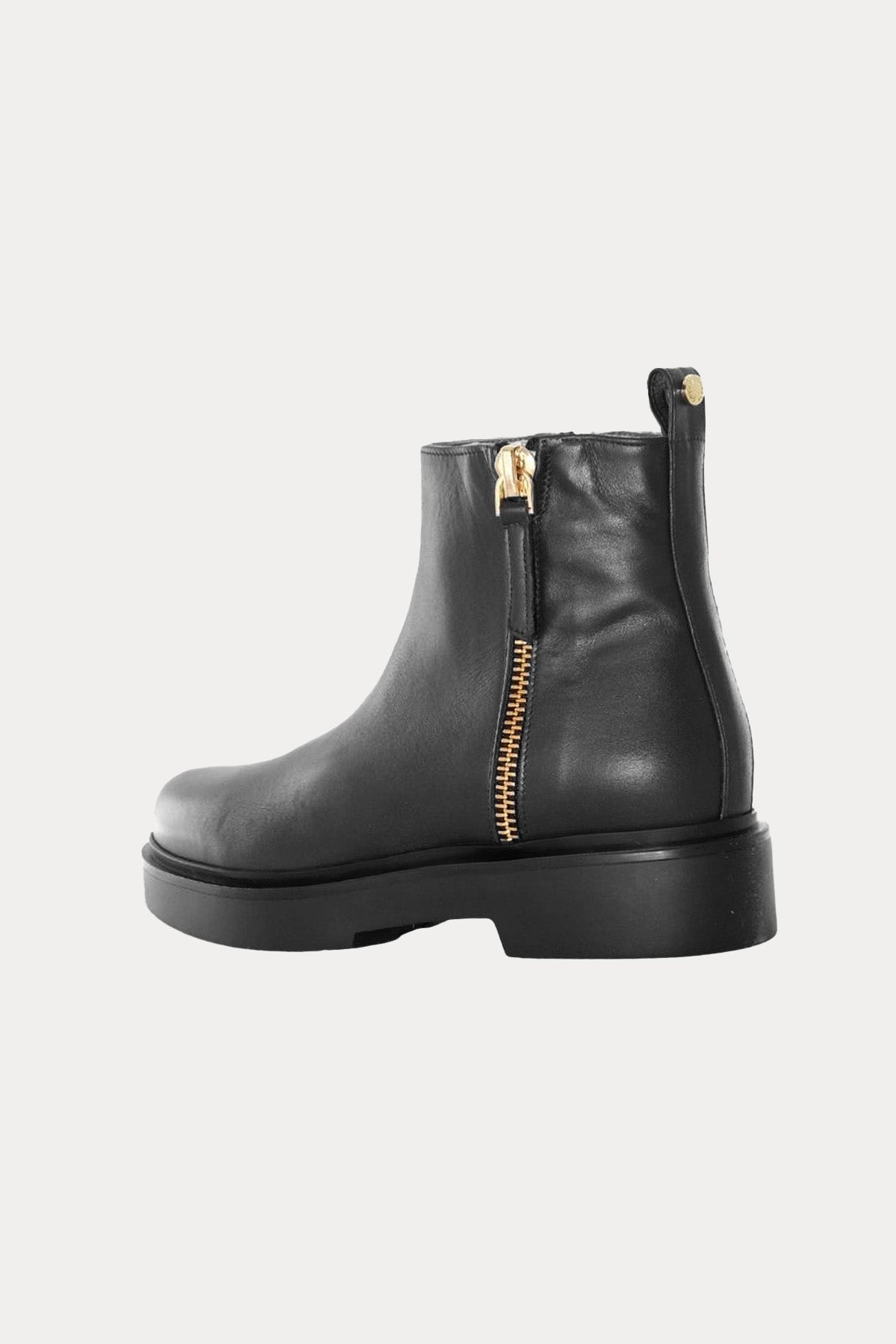 Albano Çift Fermuarlı Deri Bot-Libas Trendy Fashion Store