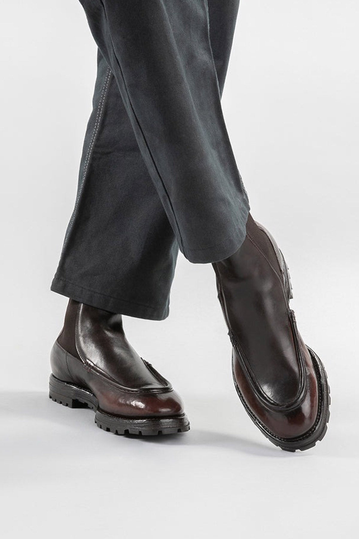 Officine Creative Vail Lastik Bantlı Deri Bot