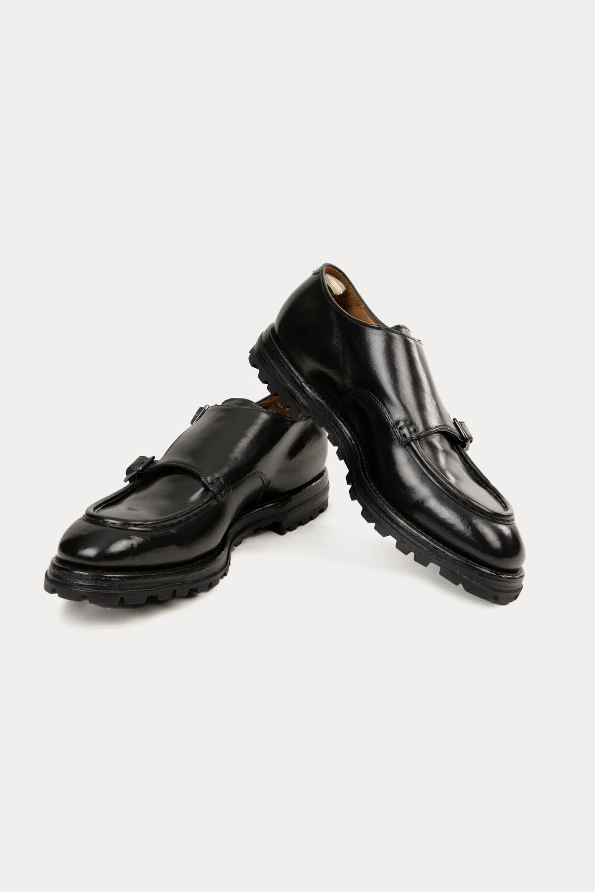 Officine Creative Vail Çift Tokalı Deri Loafer Ayakkabı