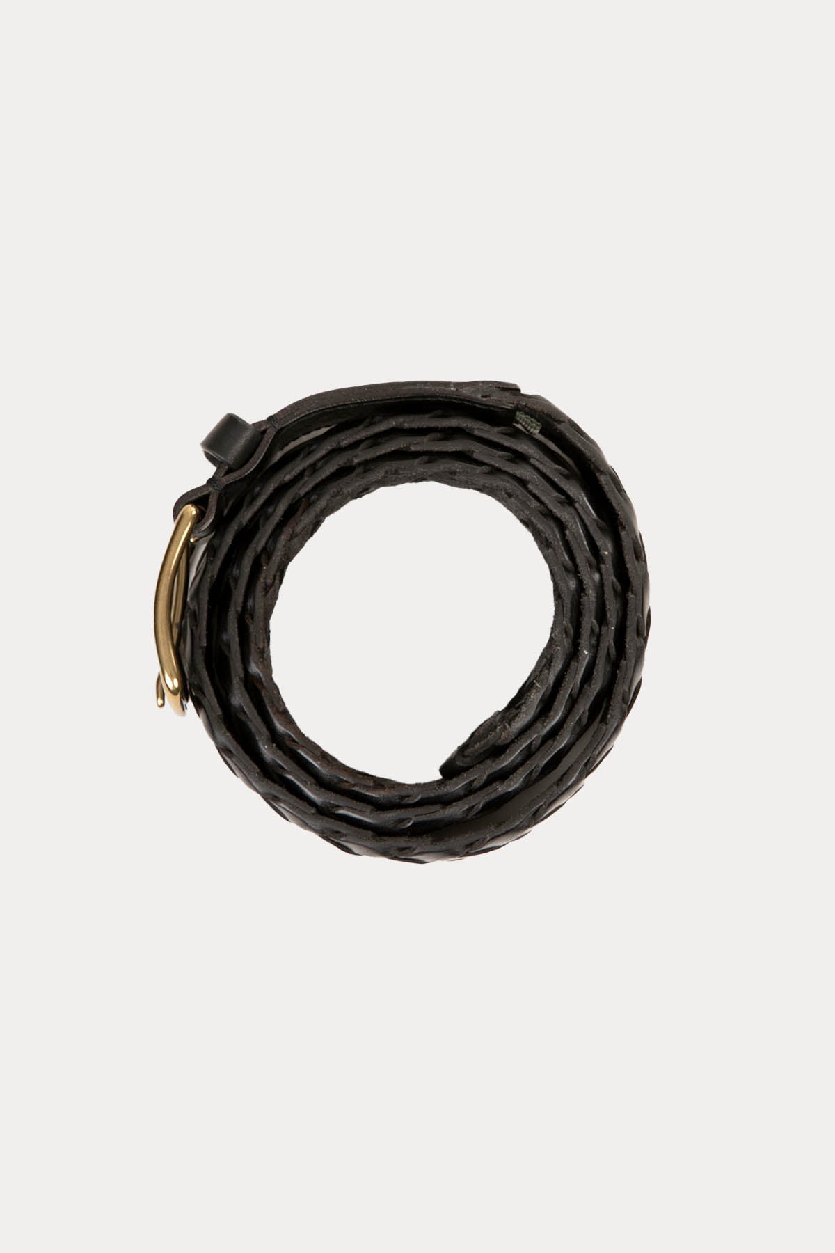 Officine Creative Strip Örgü Deri Kemer