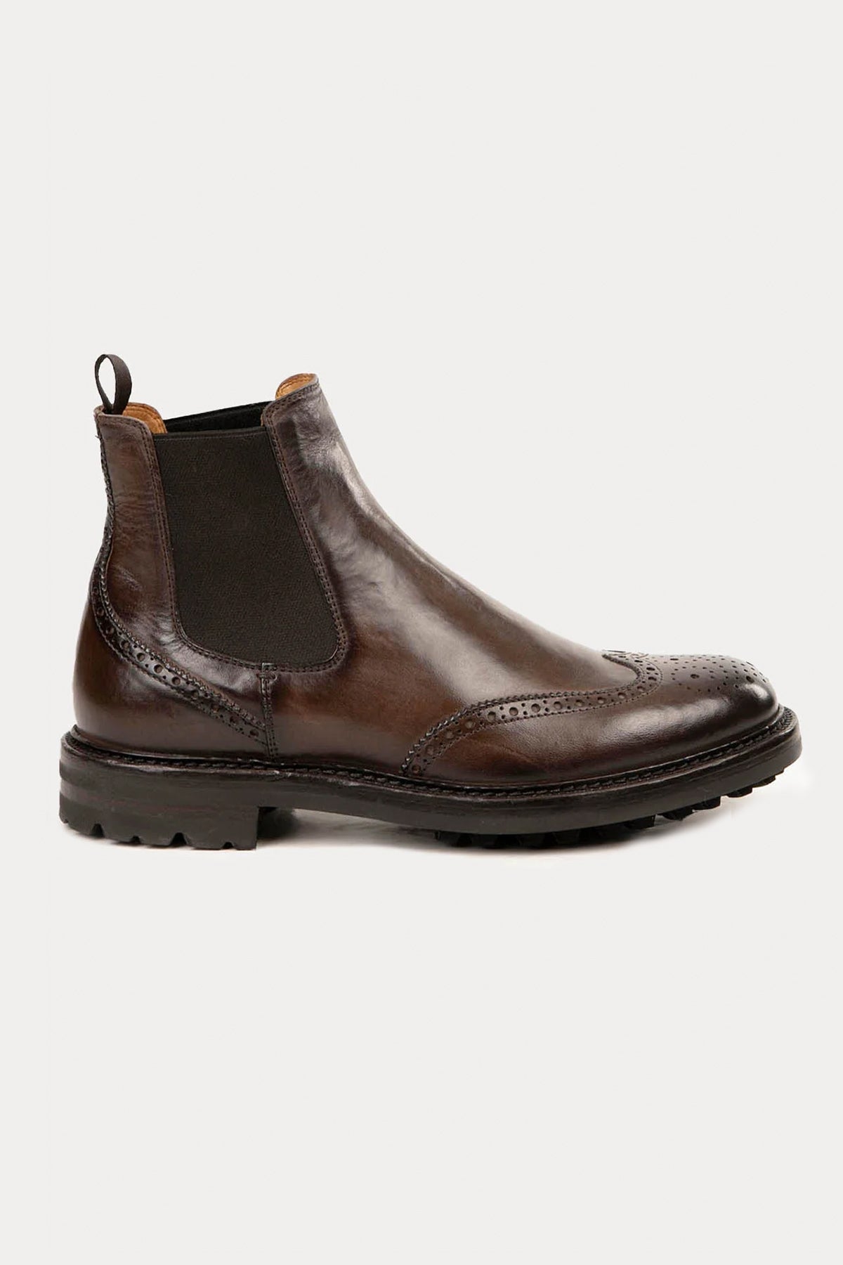 Officine Creative Bristol Vibram Taban Lastik Bantlı Deri Bot