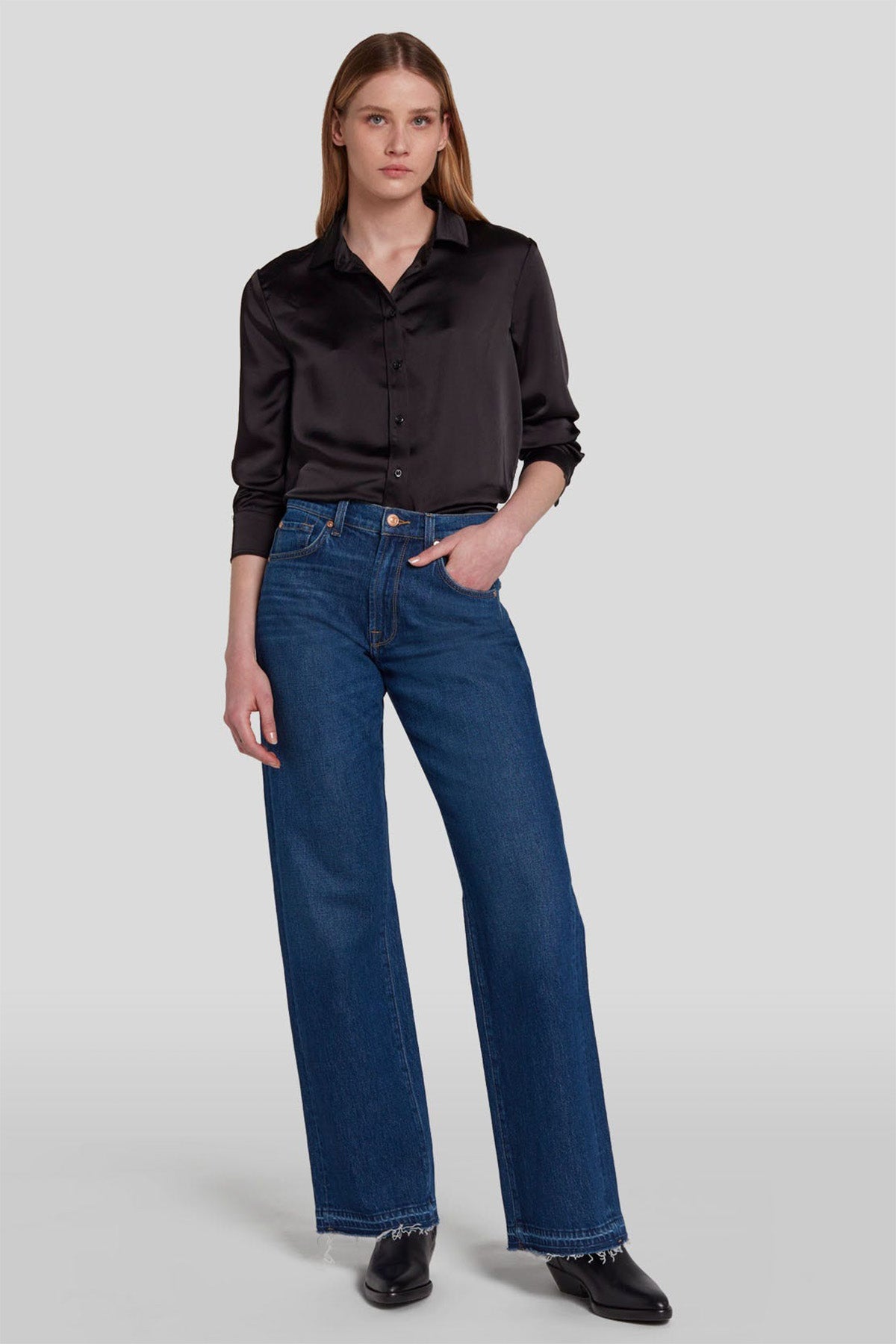 7 For All Mankind Tess Trouser Yüksek Bel Jeans-Libas Trendy Fashion Store