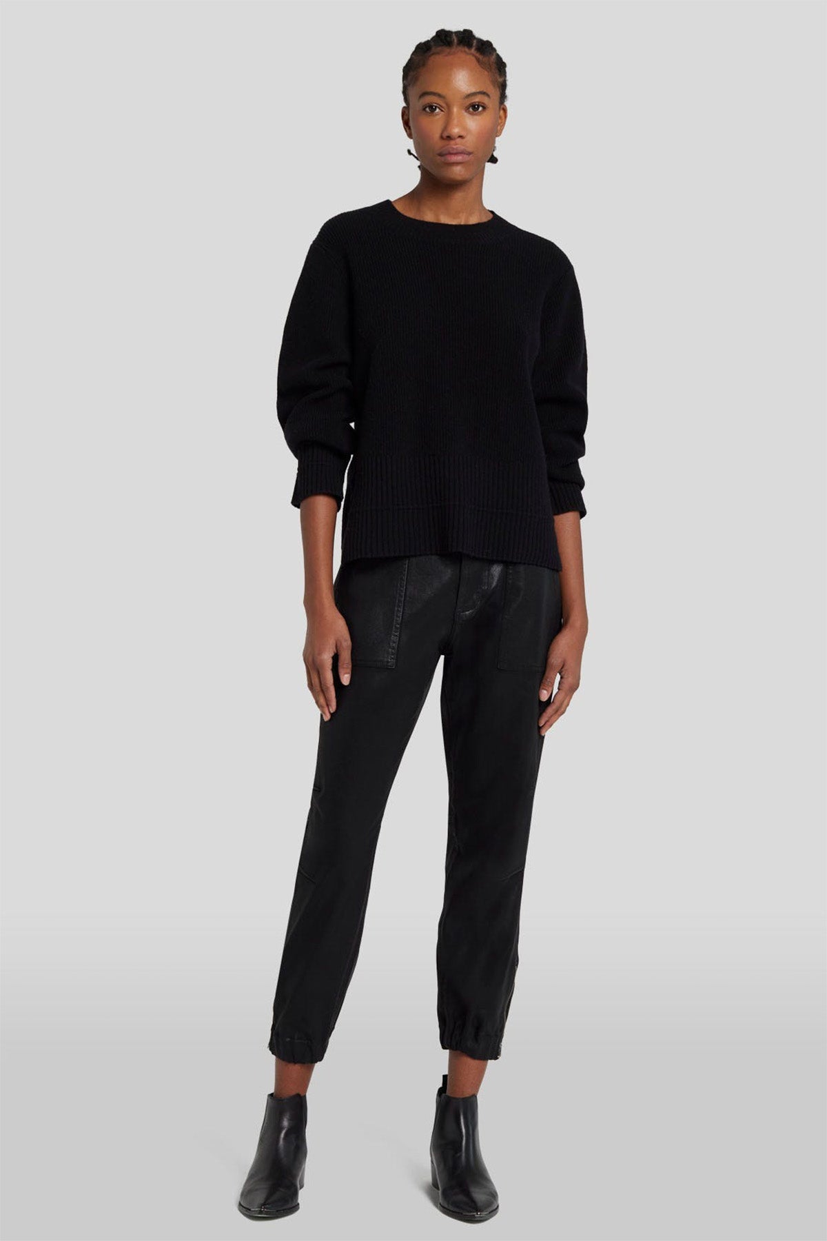 7 For All Mankind Darted Boyfriend Jogger Fit Mumlu Kumaş Jeans-Libas Trendy Fashion Store