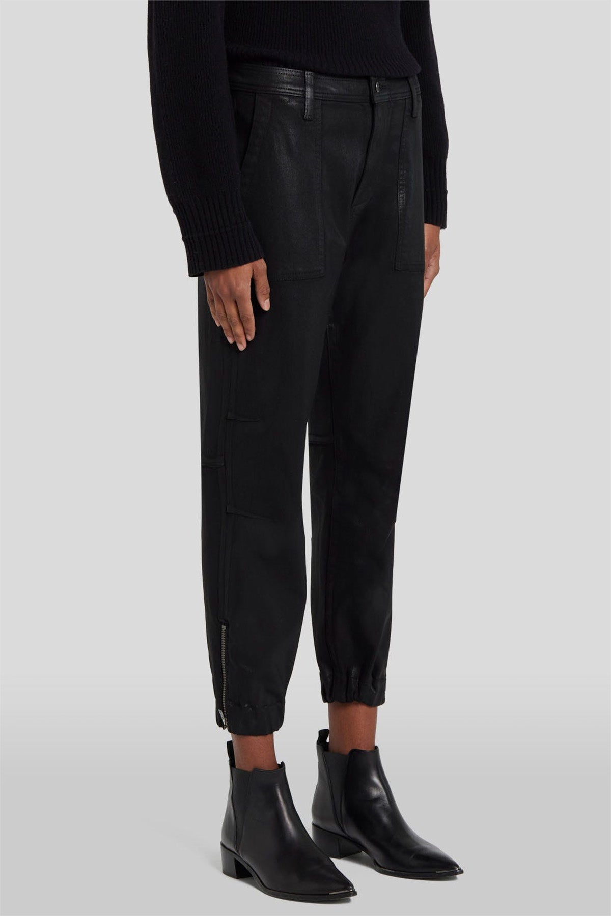 7 For All Mankind Darted Boyfriend Jogger Fit Mumlu Kumaş Jeans-Libas Trendy Fashion Store