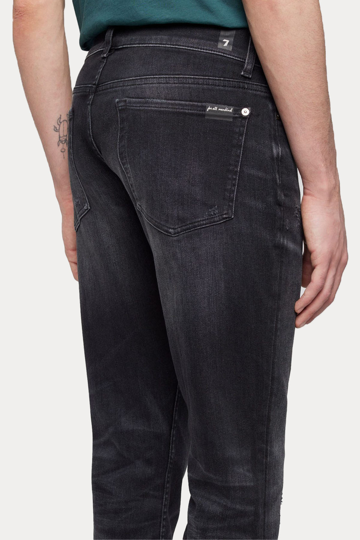 7 For All Mankind Paxtyn Skinny Fit Streç Yıkanmış Jeans-Libas Trendy Fashion Store