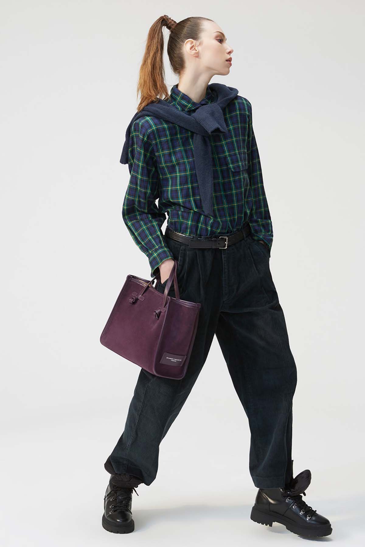 Gianni Chiarini Marcella Süet Shopping Bag Çanta-Libas Trendy Fashion Store