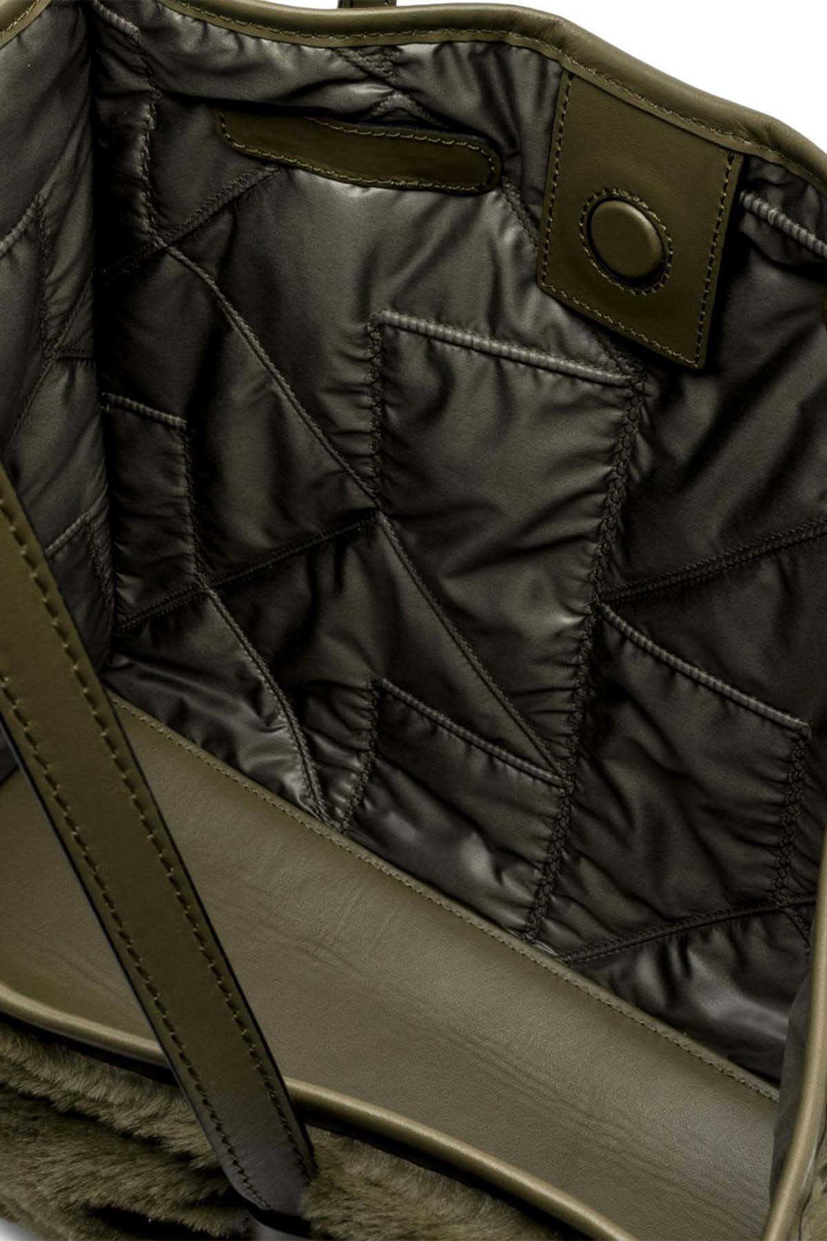 Gianni Chiarini Marcella Kapitone Kürklü Shopping Bag Çanta-Libas Trendy Fashion Store