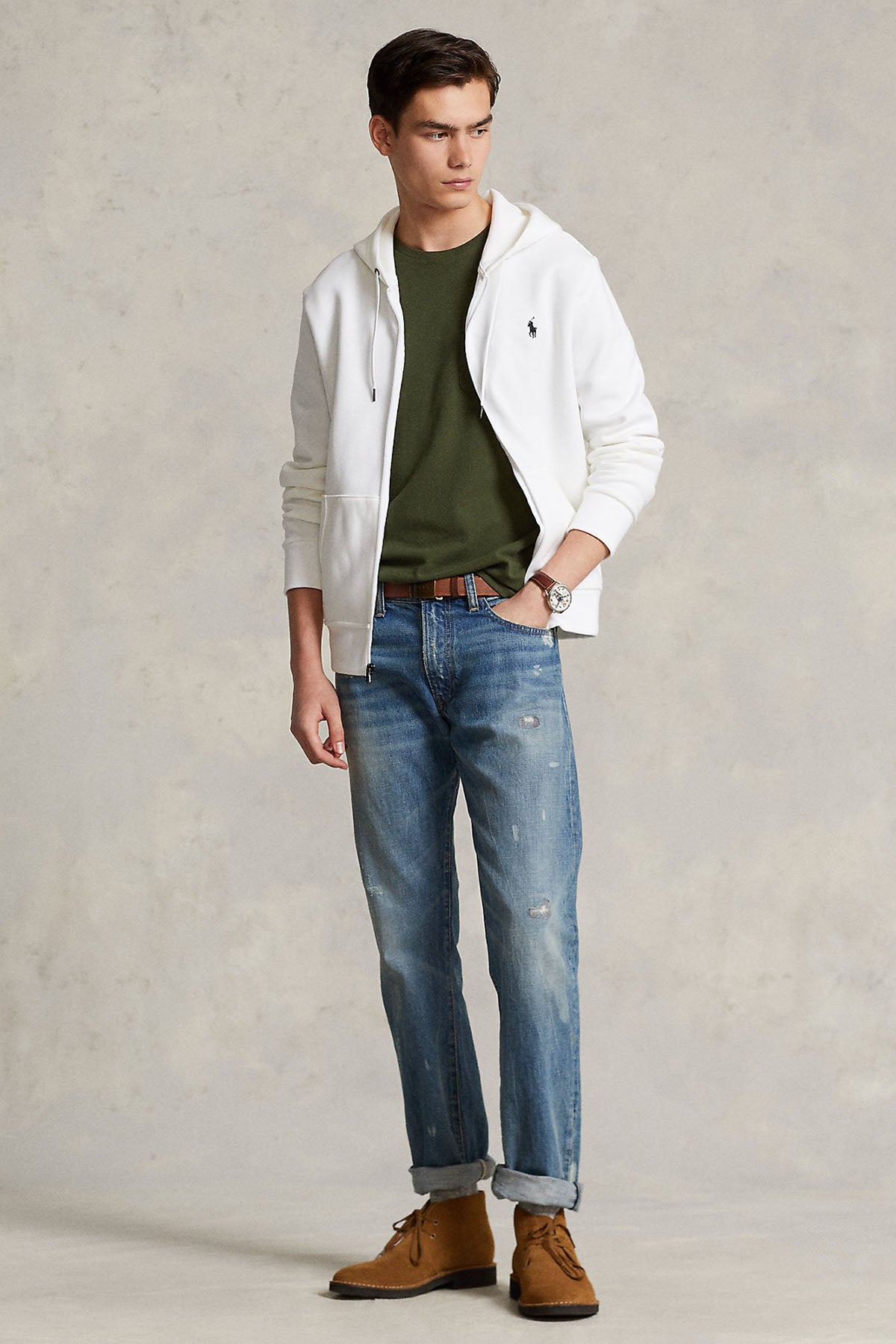 Polo Ralph Lauren Fermuarlı Kapüşonlu Sweatshirt Ceket-Libas Trendy Fashion Store