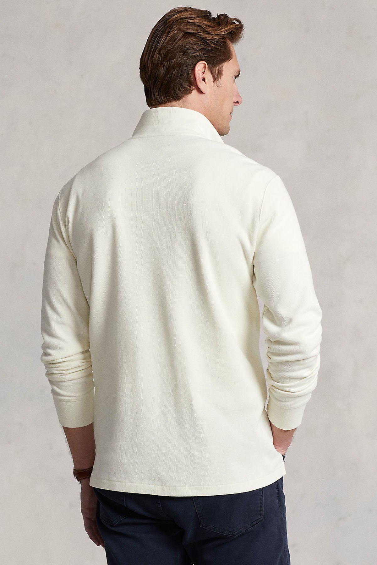 Polo Ralph Lauren Estate Rib Dik Yaka Yarım Fermuarlı Sweatshirt-Libas Trendy Fashion Store