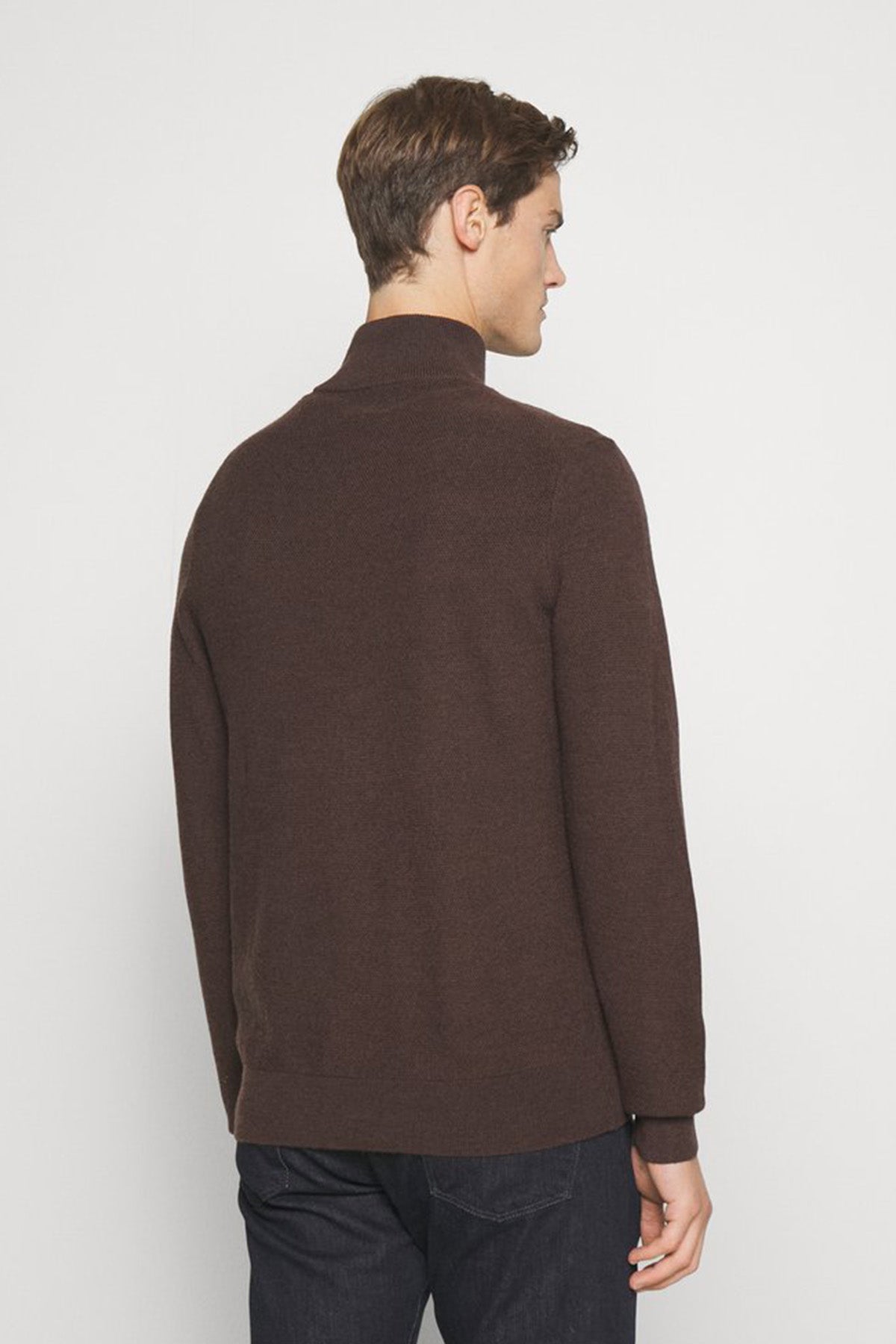 Polo Ralph Lauren Dik Yaka Yarım Fermuarlı Örgü Triko-Libas Trendy Fashion Store