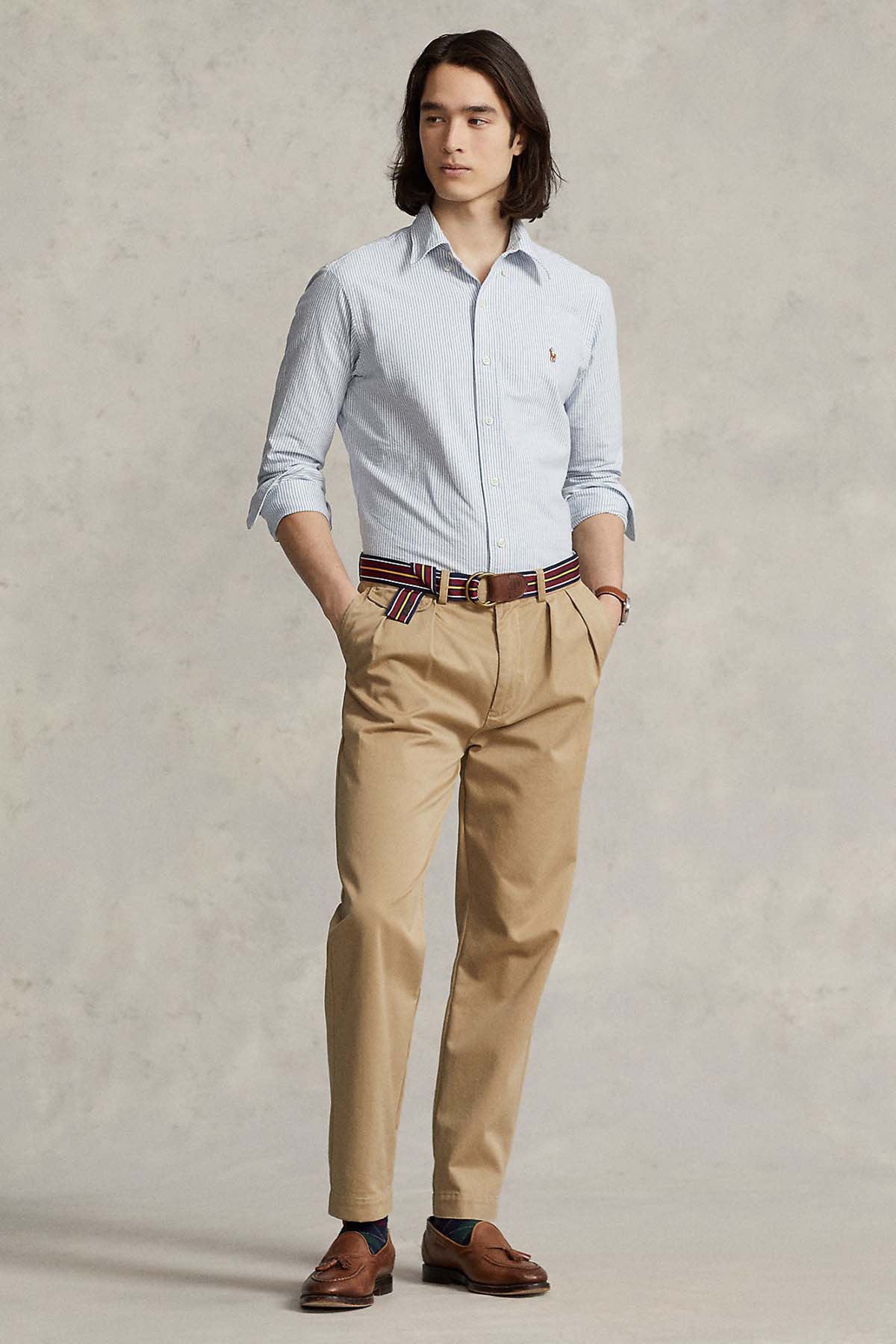 Polo Ralph Lauren Custom Fit Çizgili Oxford Gömlek-Libas Trendy Fashion Store