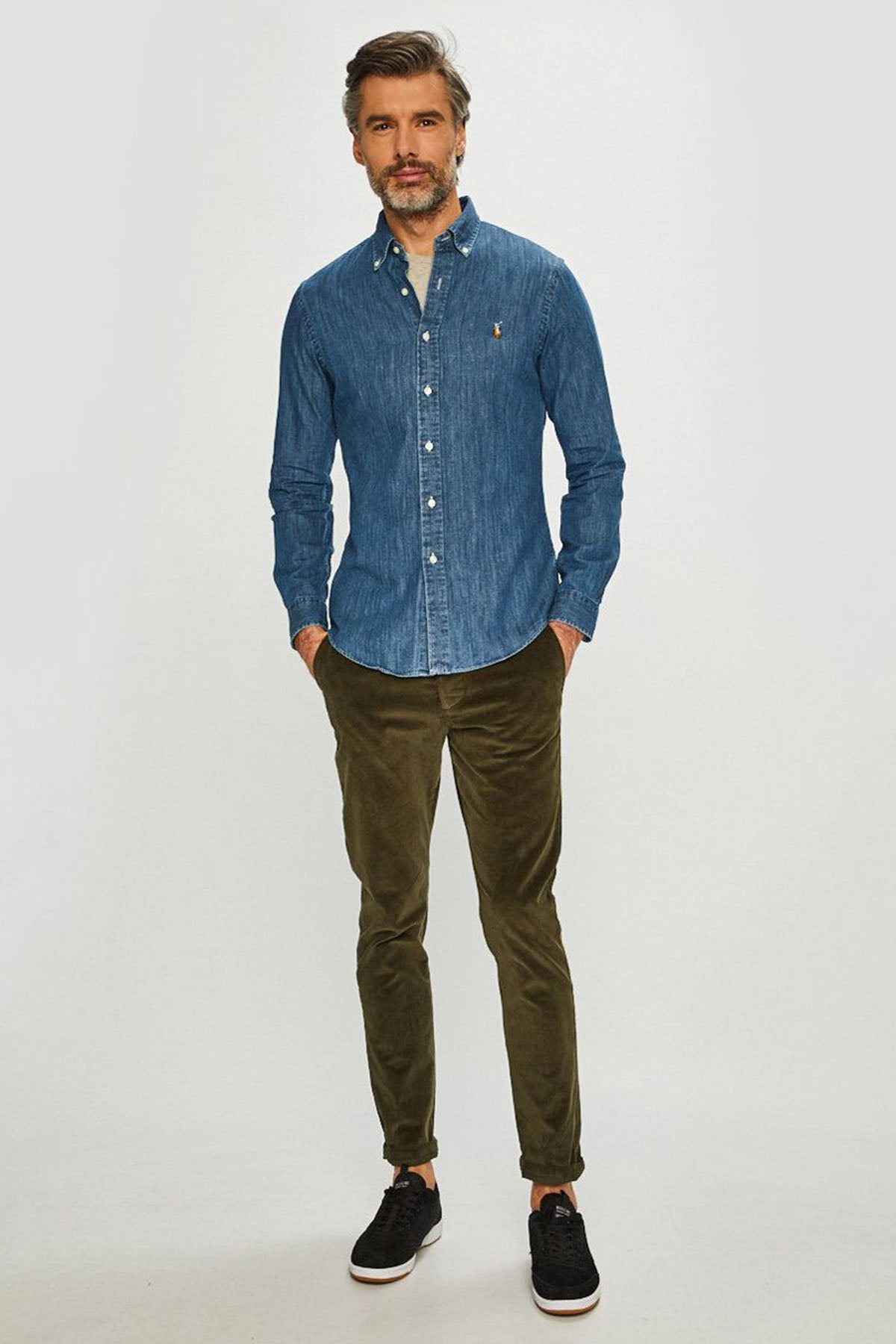 Polo Ralph Lauren Slim Fit Denim Gömlek-Libas Trendy Fashion Store