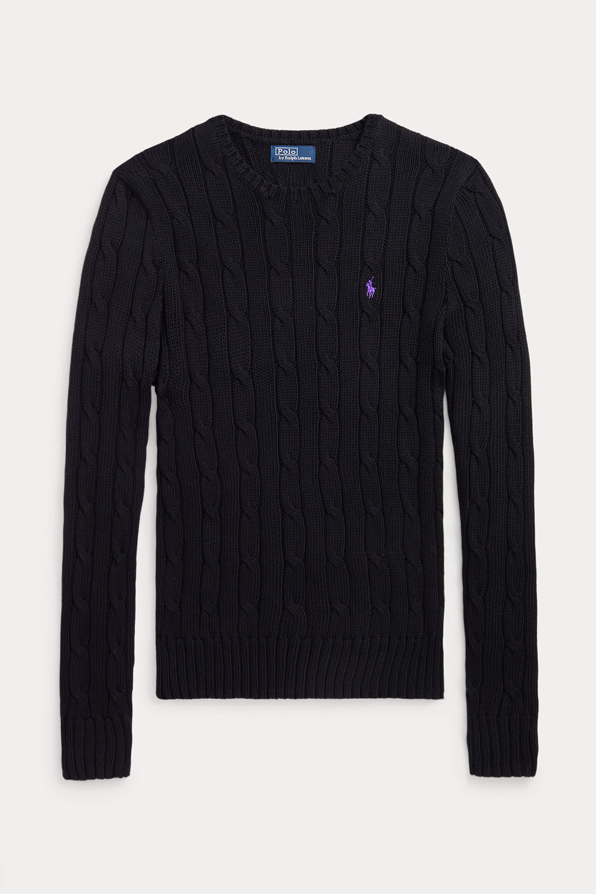 Polo Ralph Lauren Pima Cotton Slim Fit Yuvarlak Yaka Saç Örgü Triko-Libas Trendy Fashion Store