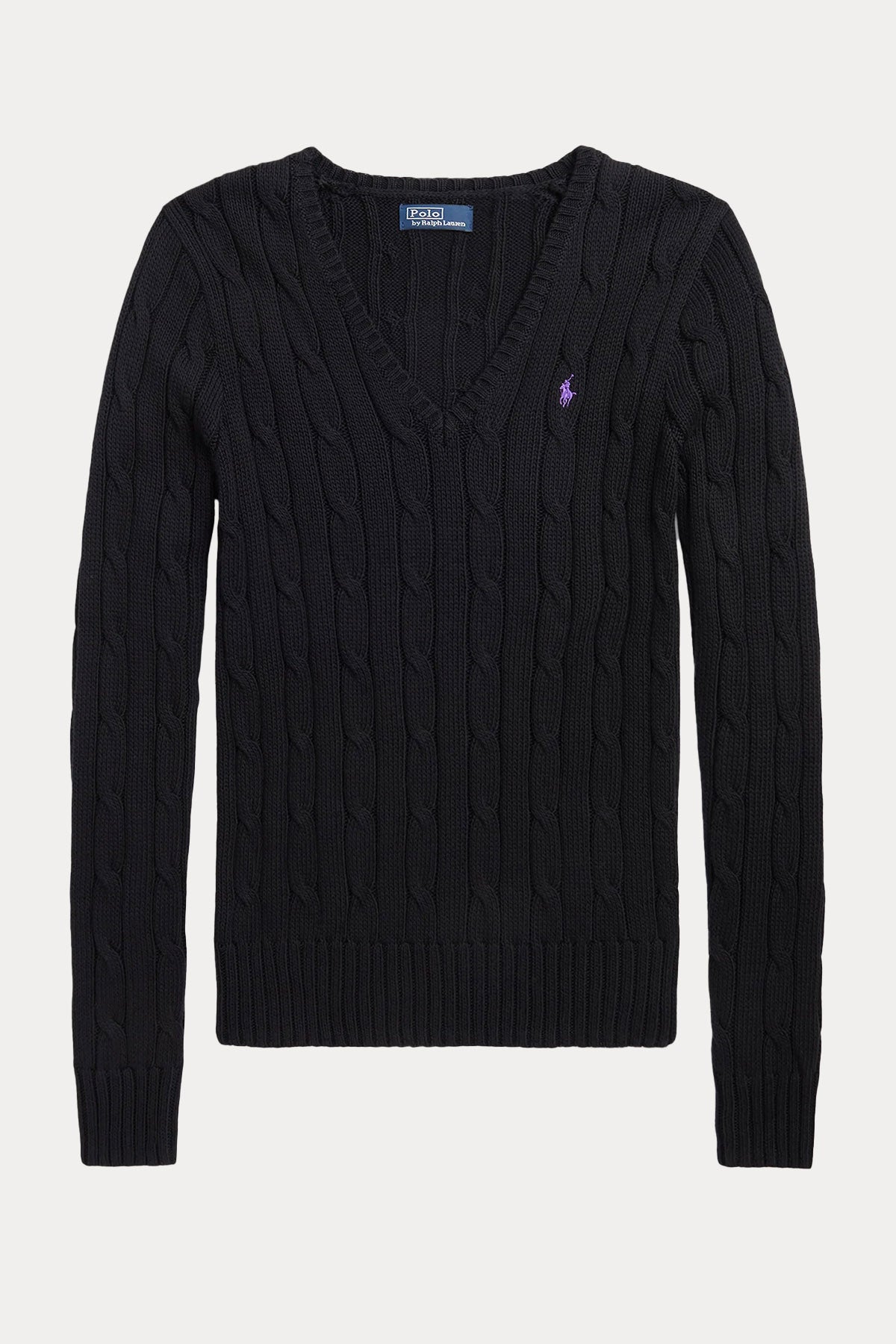 Polo Ralph Lauren Pima Cotton Slim Fit V Yaka Saç Örgü Triko-Libas Trendy Fashion Store