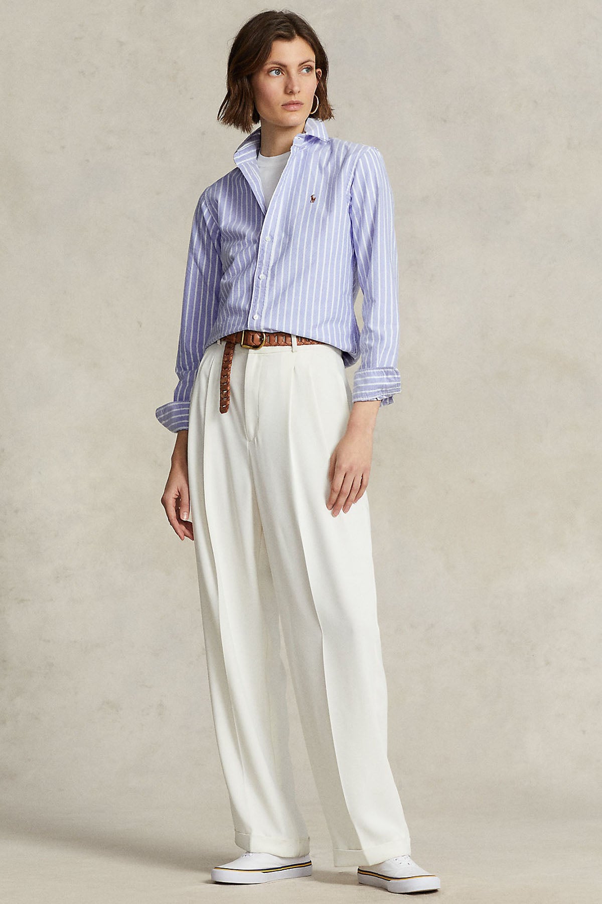 Polo Ralph Lauren Custom Fit Çizgili Oxford Gömlek-Libas Trendy Fashion Store