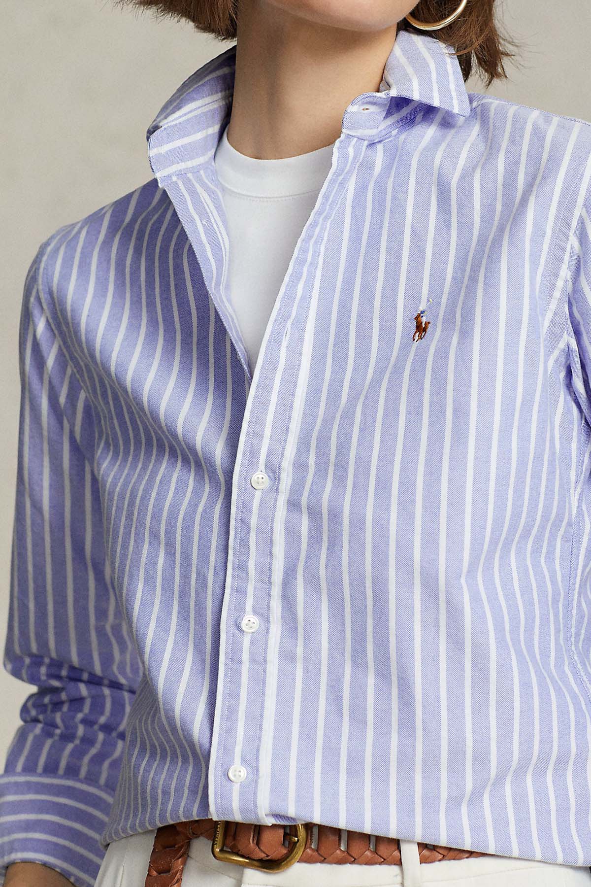 Polo Ralph Lauren Custom Fit Çizgili Oxford Gömlek-Libas Trendy Fashion Store