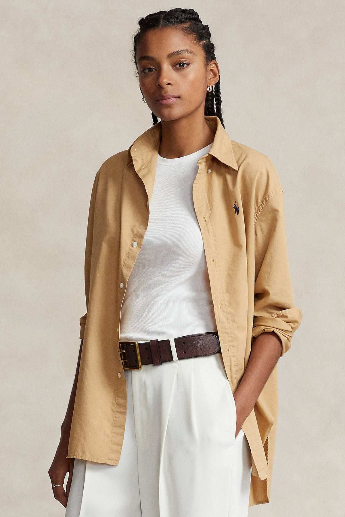 Polo Ralph Lauren Logolu Geniş Kesim Gömlek-Libas Trendy Fashion Store